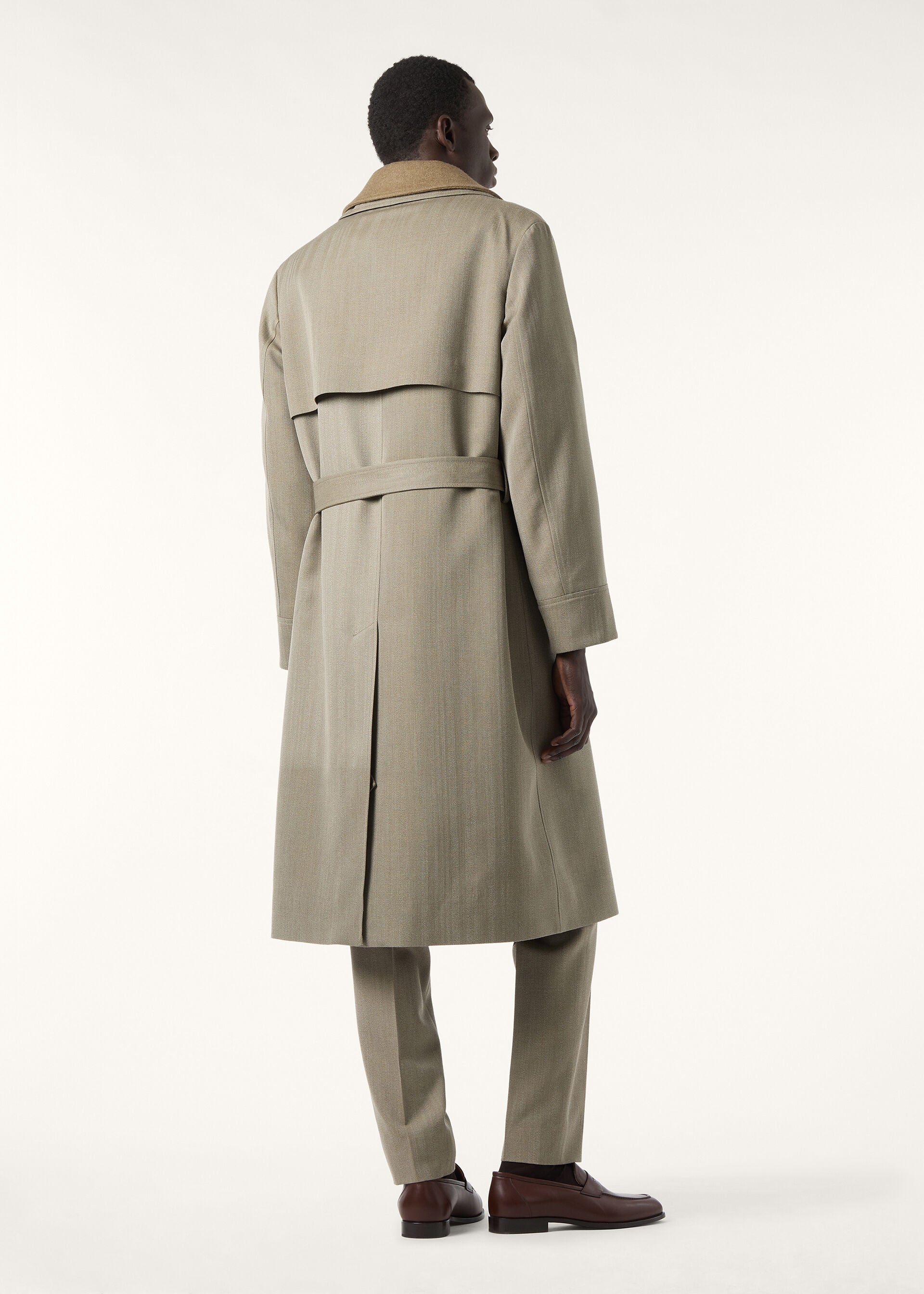 Winston Coat - Green Chevron