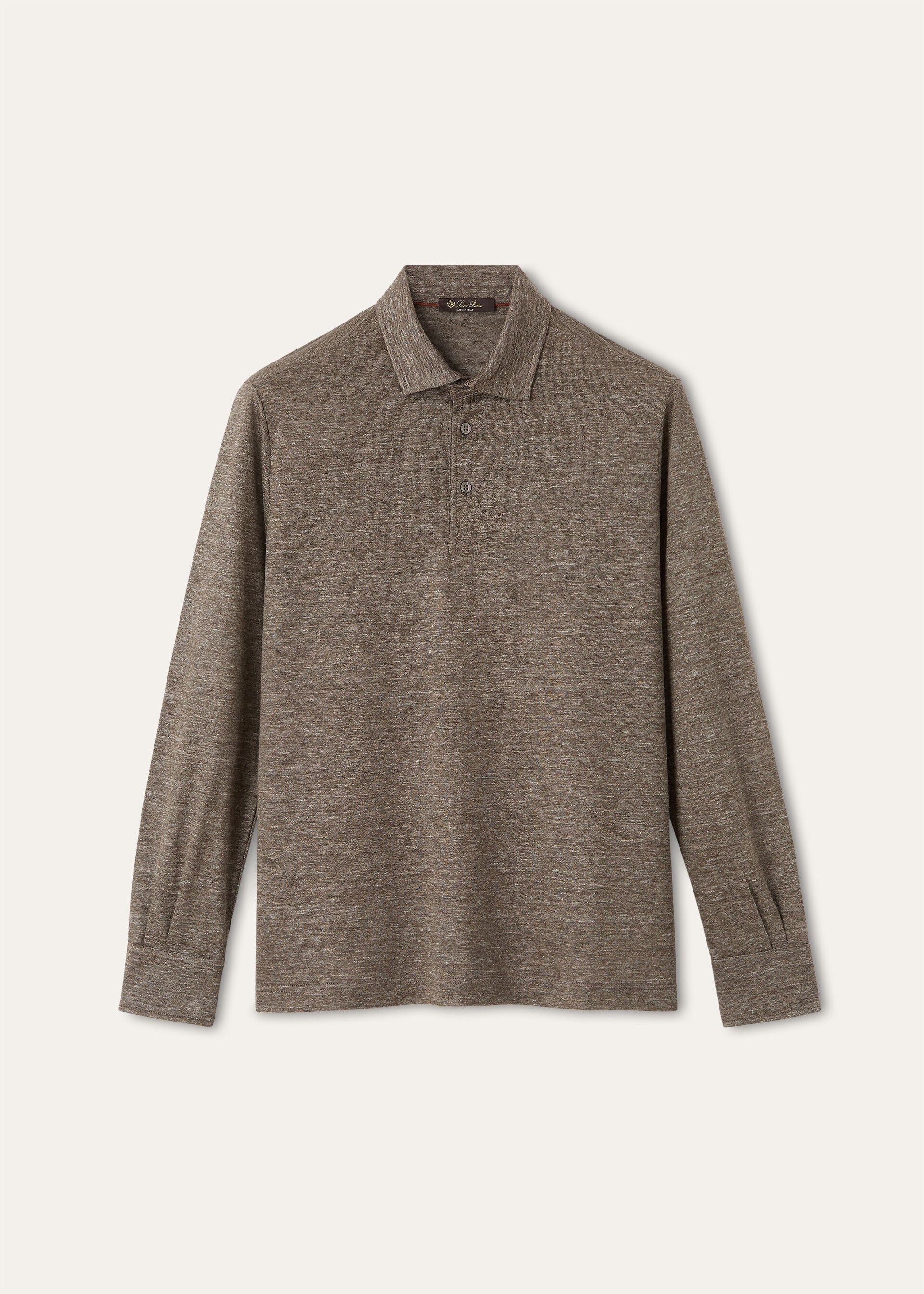 Gargano Polo Shirt - Brown Marble Melange