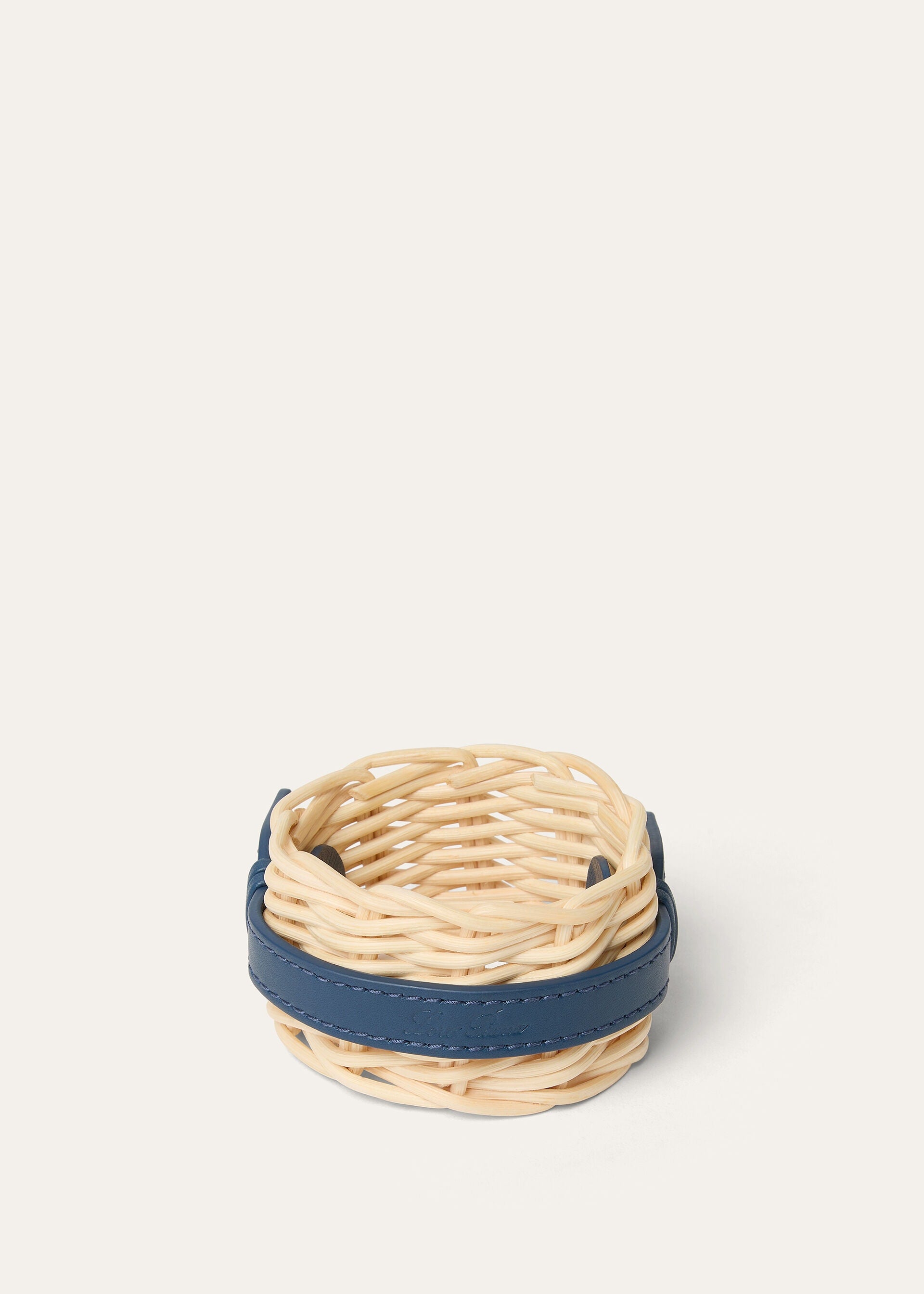 Wicker Napkin Holder - Malt/Ocean Heart
