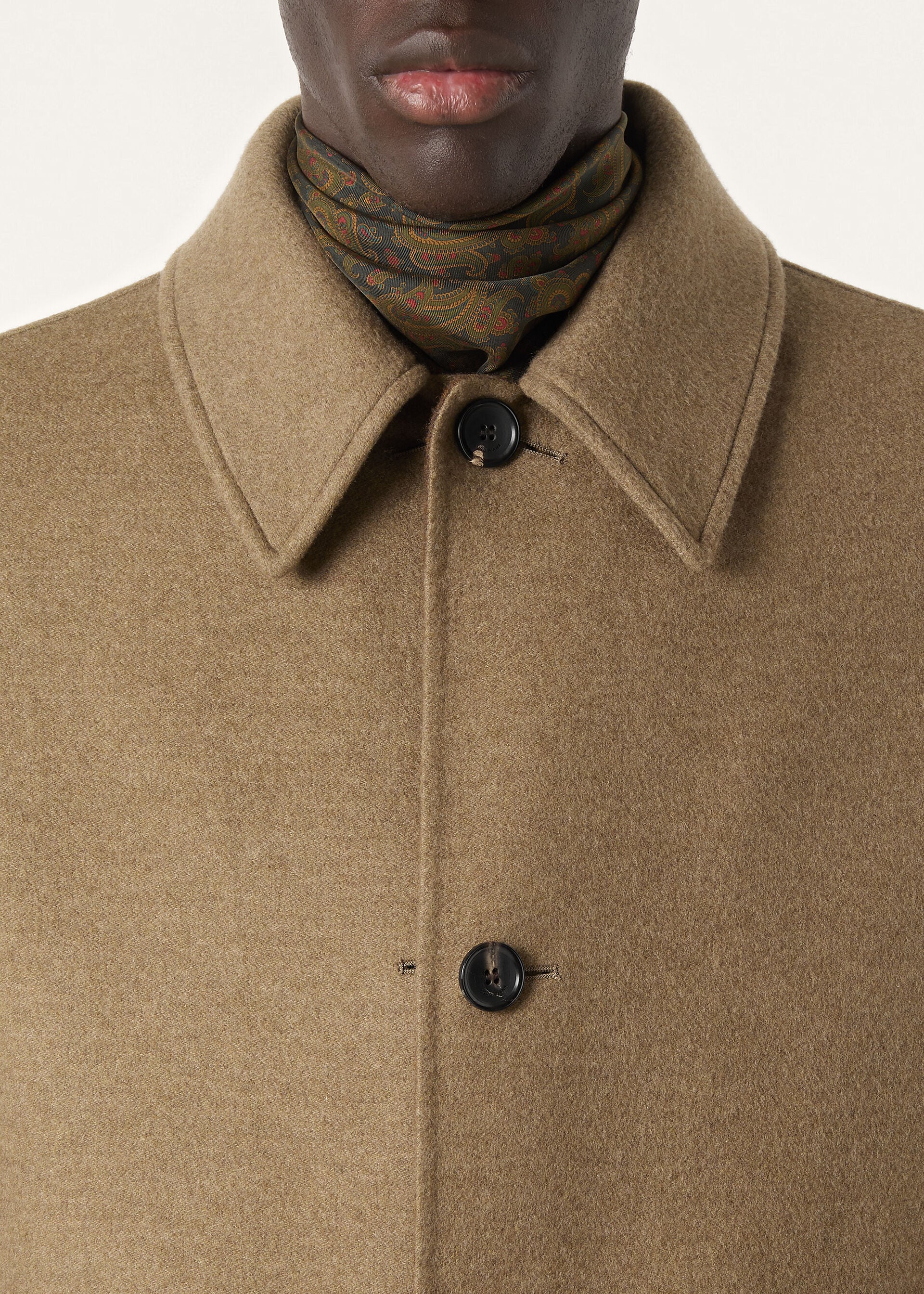Winston Coat - Green Chevron