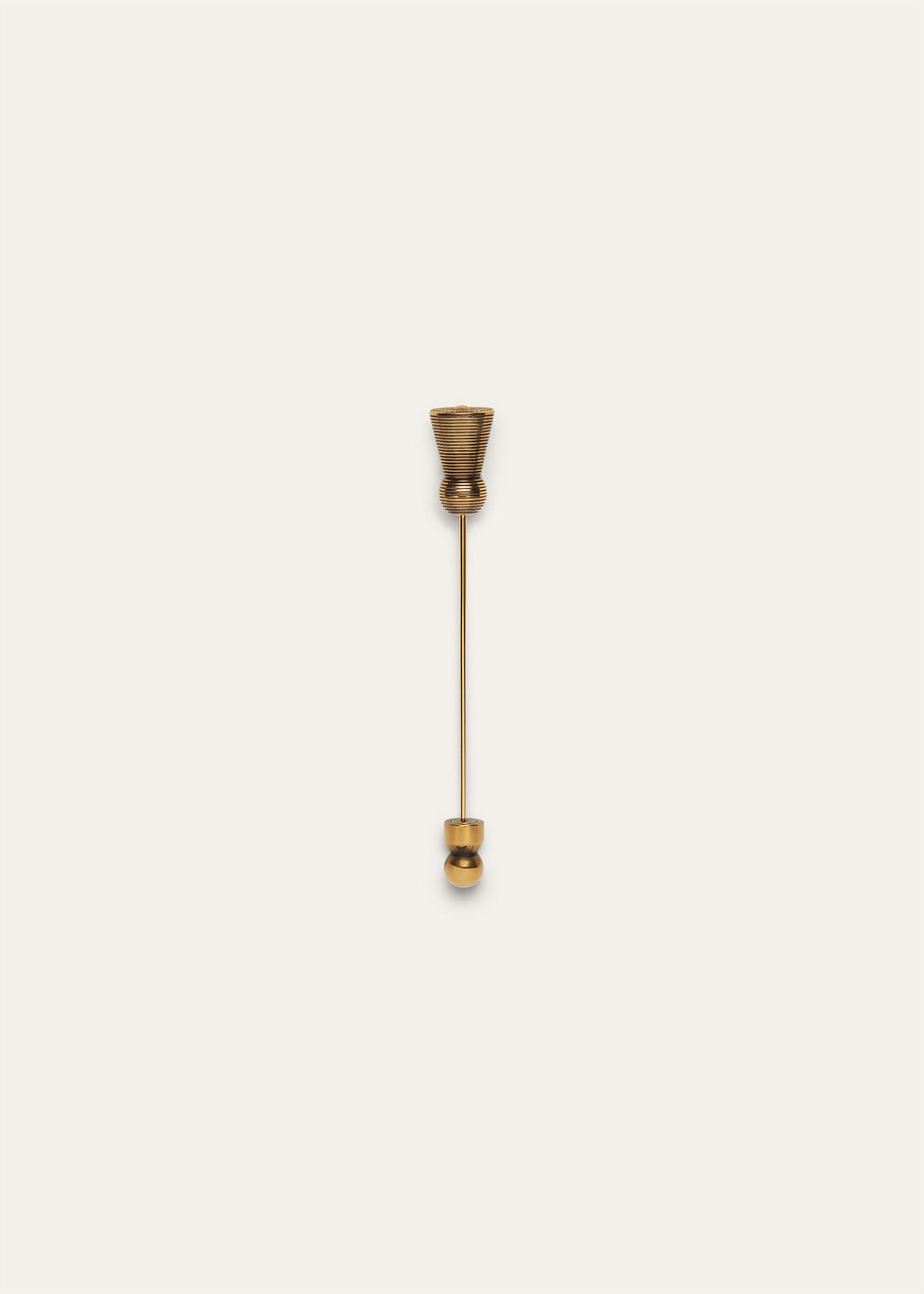 Guilloché Brooch - Antique Gold