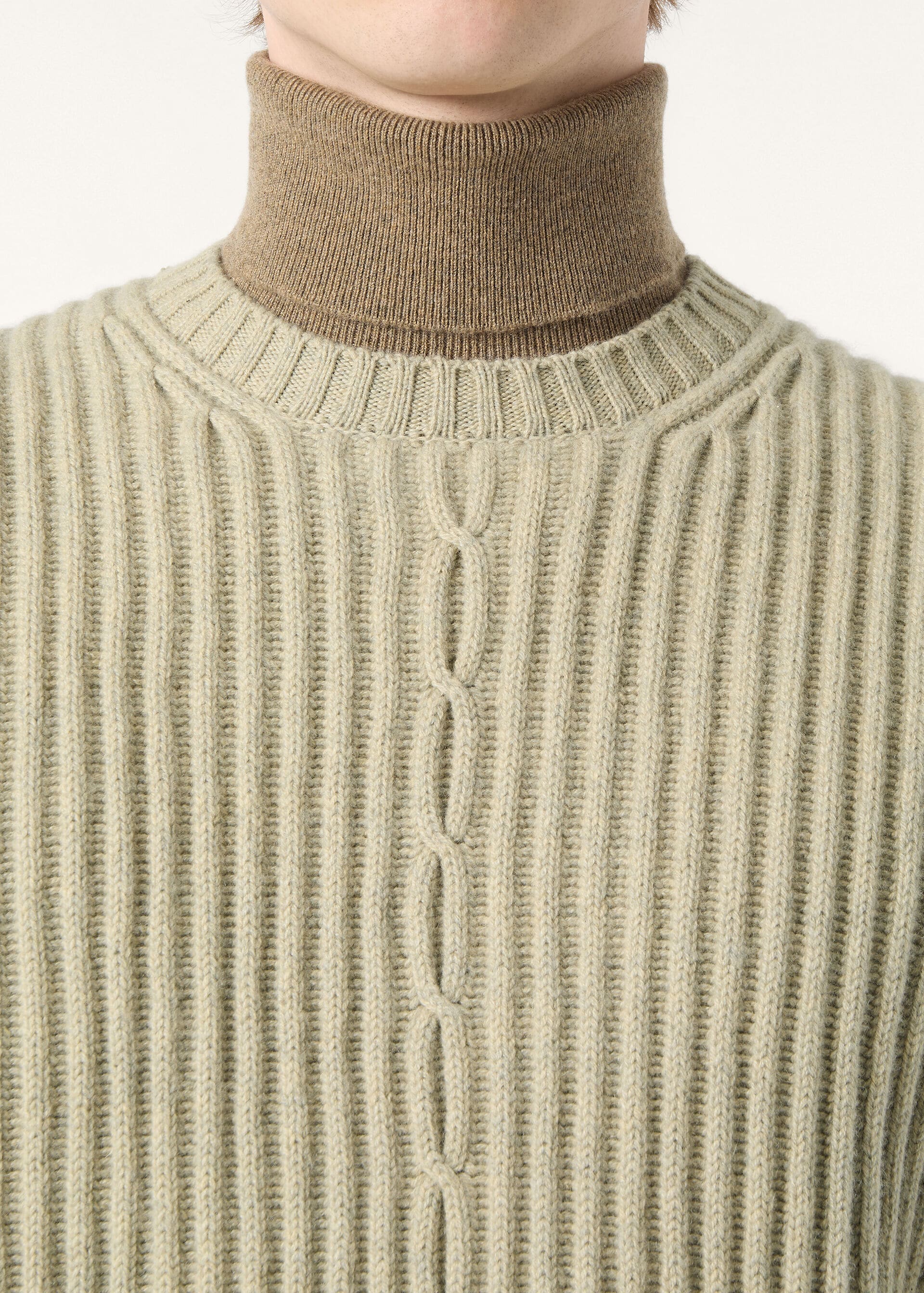 Plane Tree Crewneck - Fall Green Melange