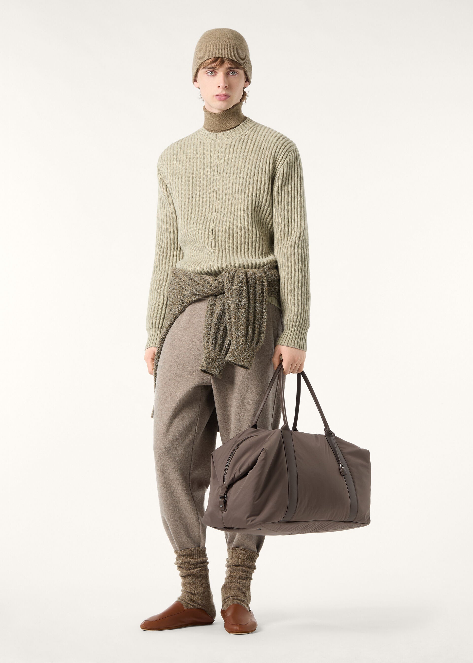 Plane Tree Crewneck - Fall Green Melange