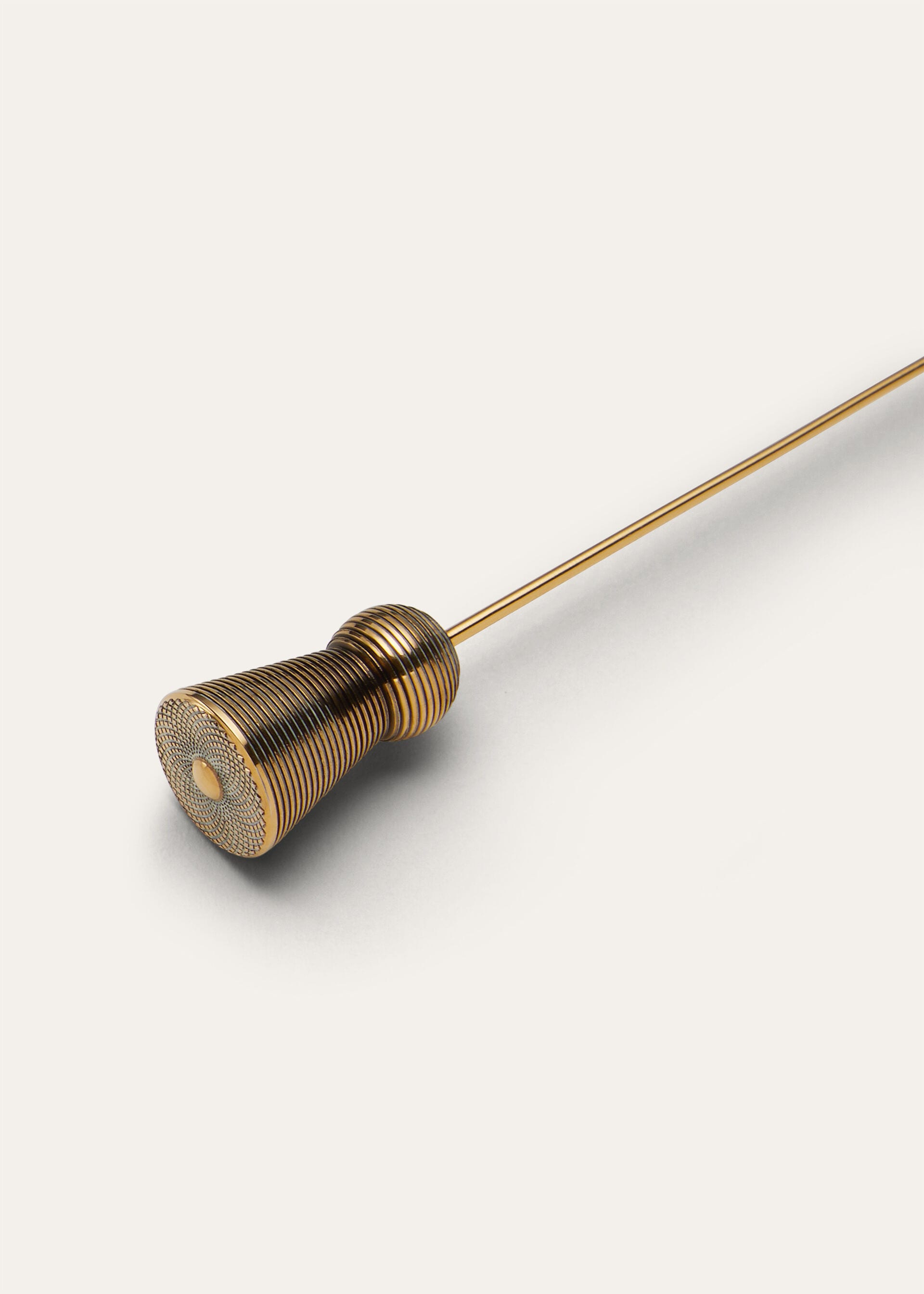 Guilloché Brooch - Antique Gold