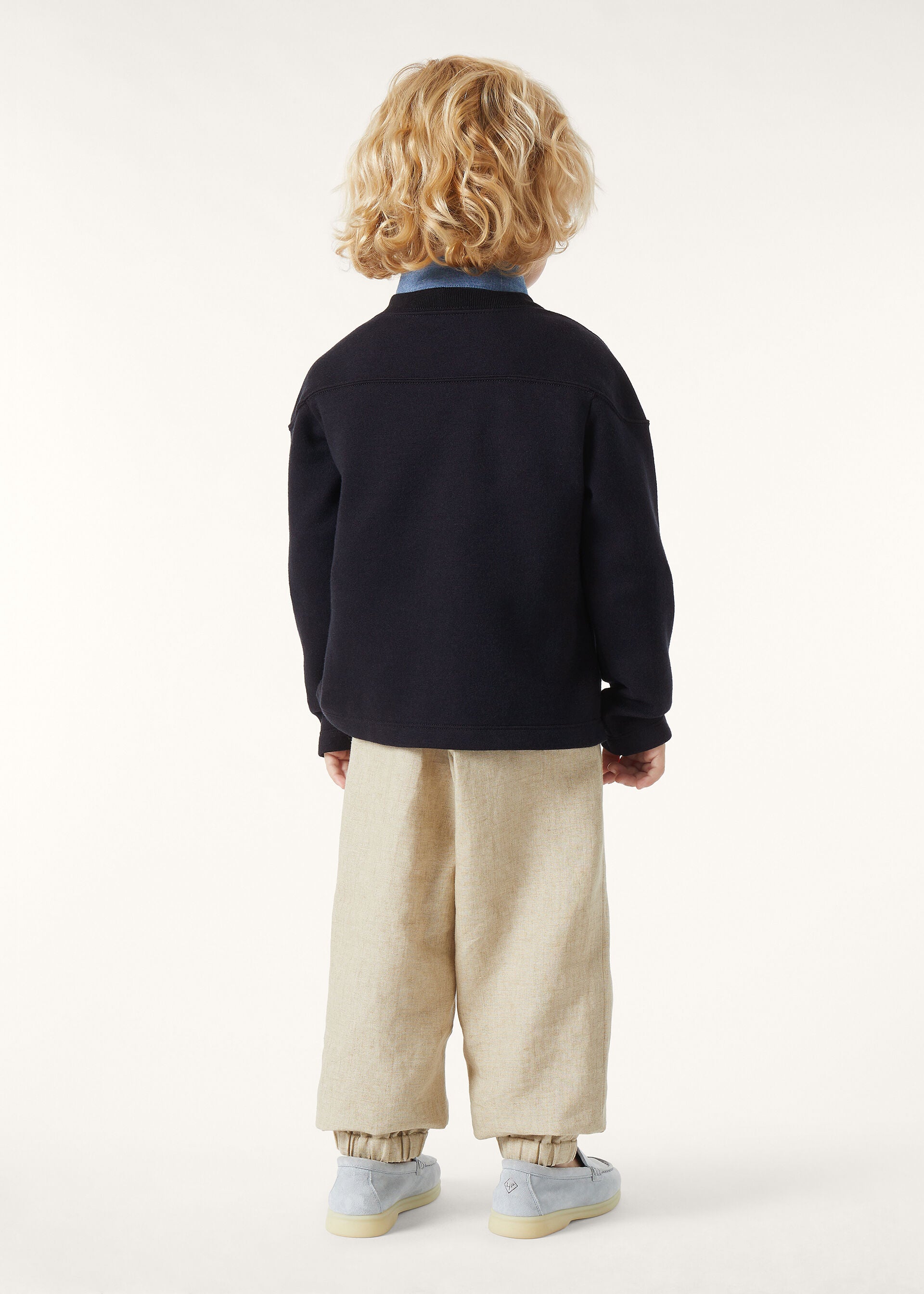 Kid's Viera Crewneck - Navy Blue