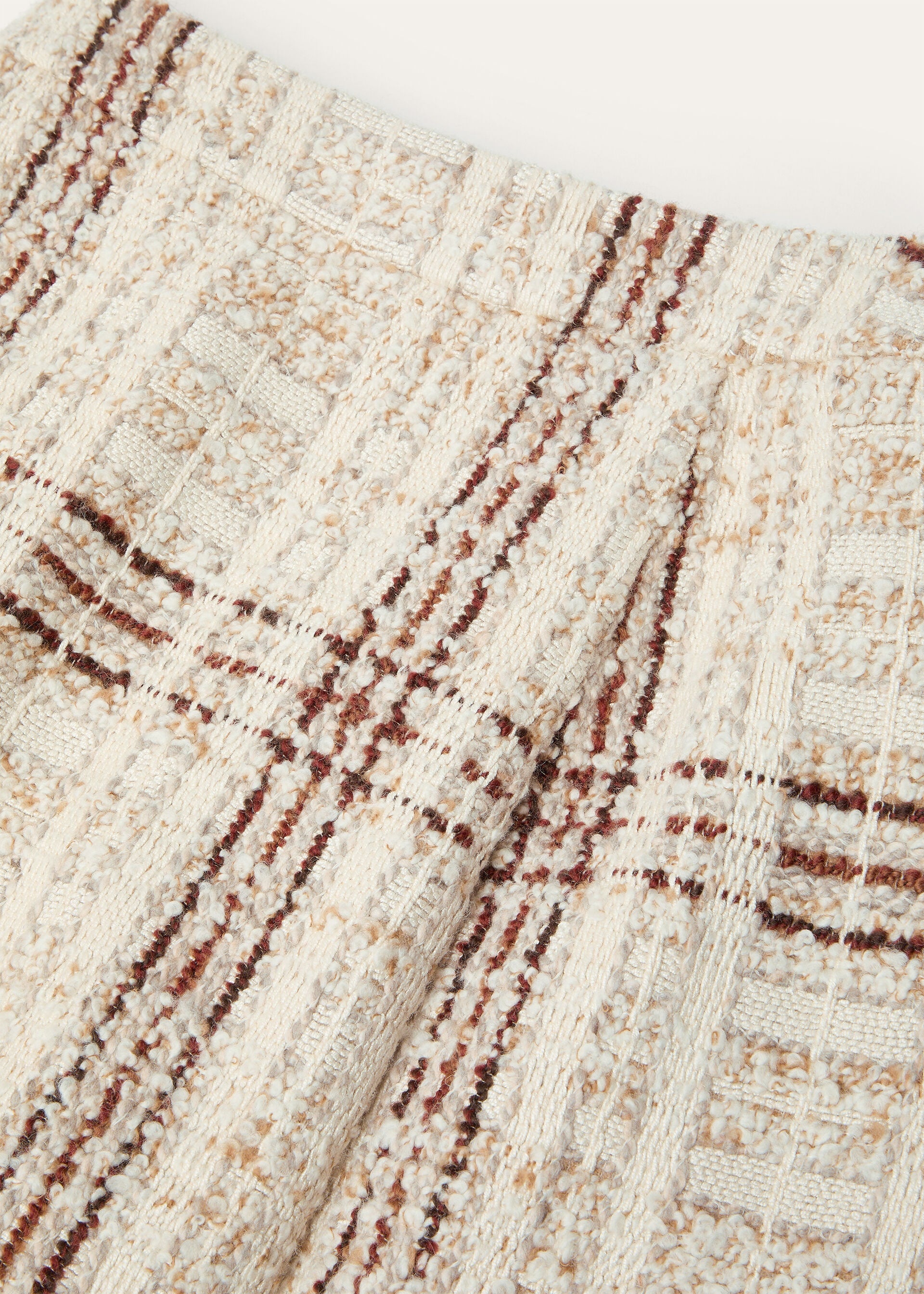 Stefanie Skirt - Silky Cream/Fluid Pastel/Crimson Melange