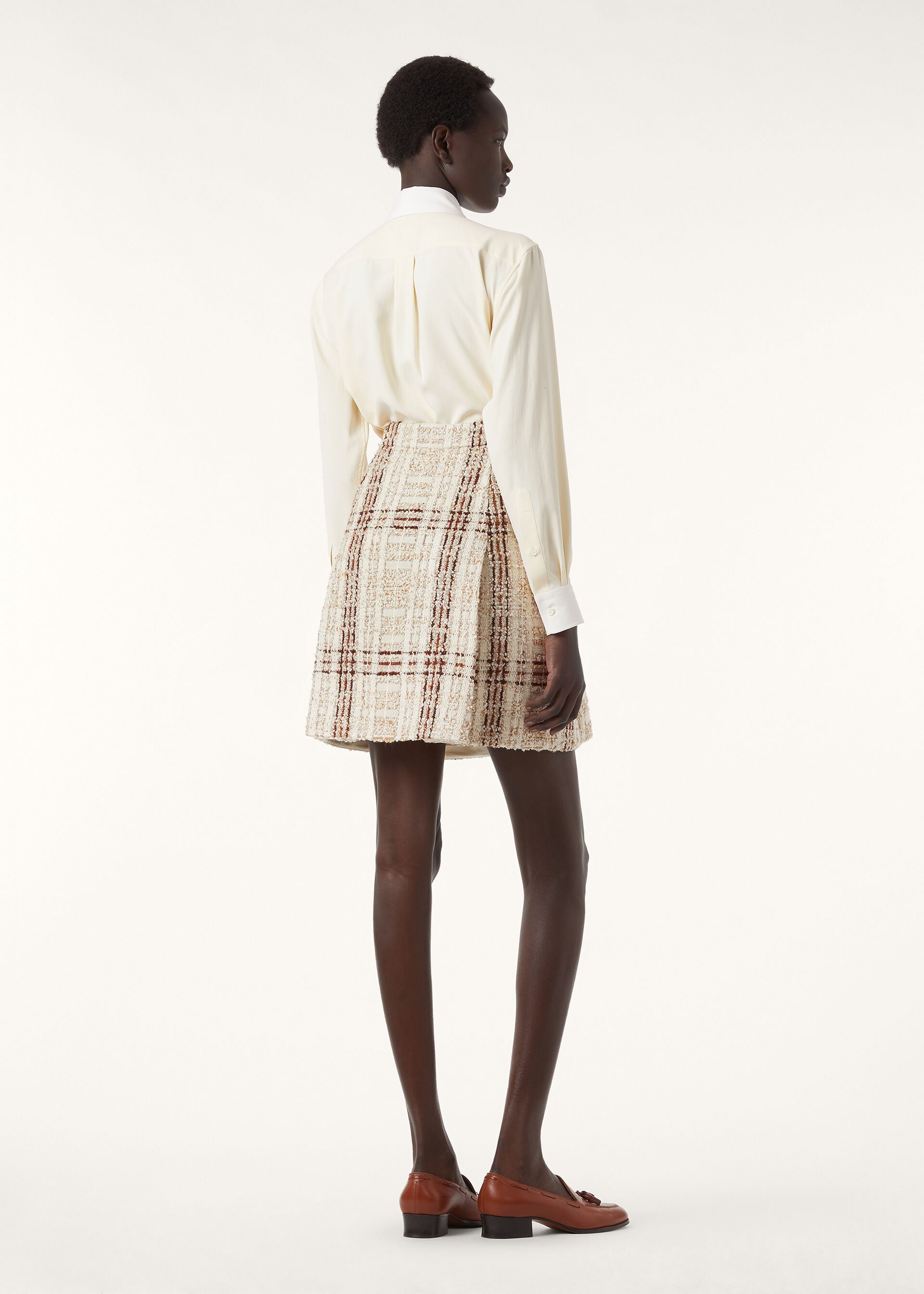 Stefanie Skirt - Silky Cream/Fluid Pastel/Crimson Melange