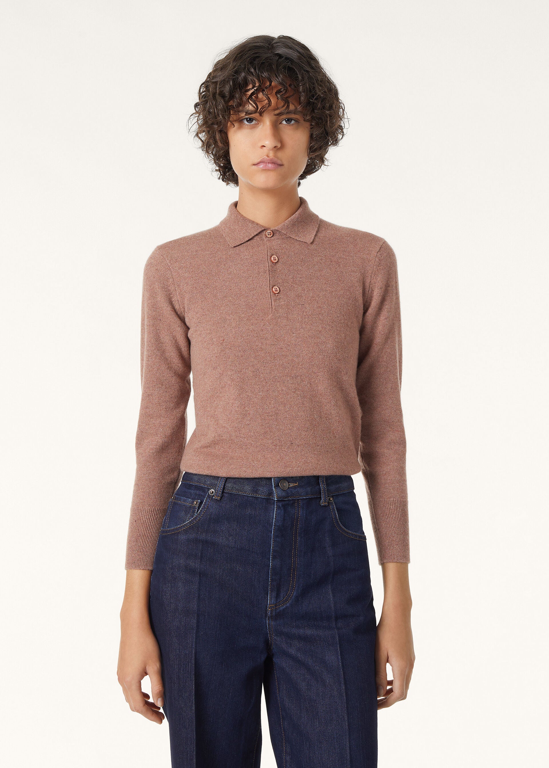 Loro Polo Shirt - Red Sand Melange