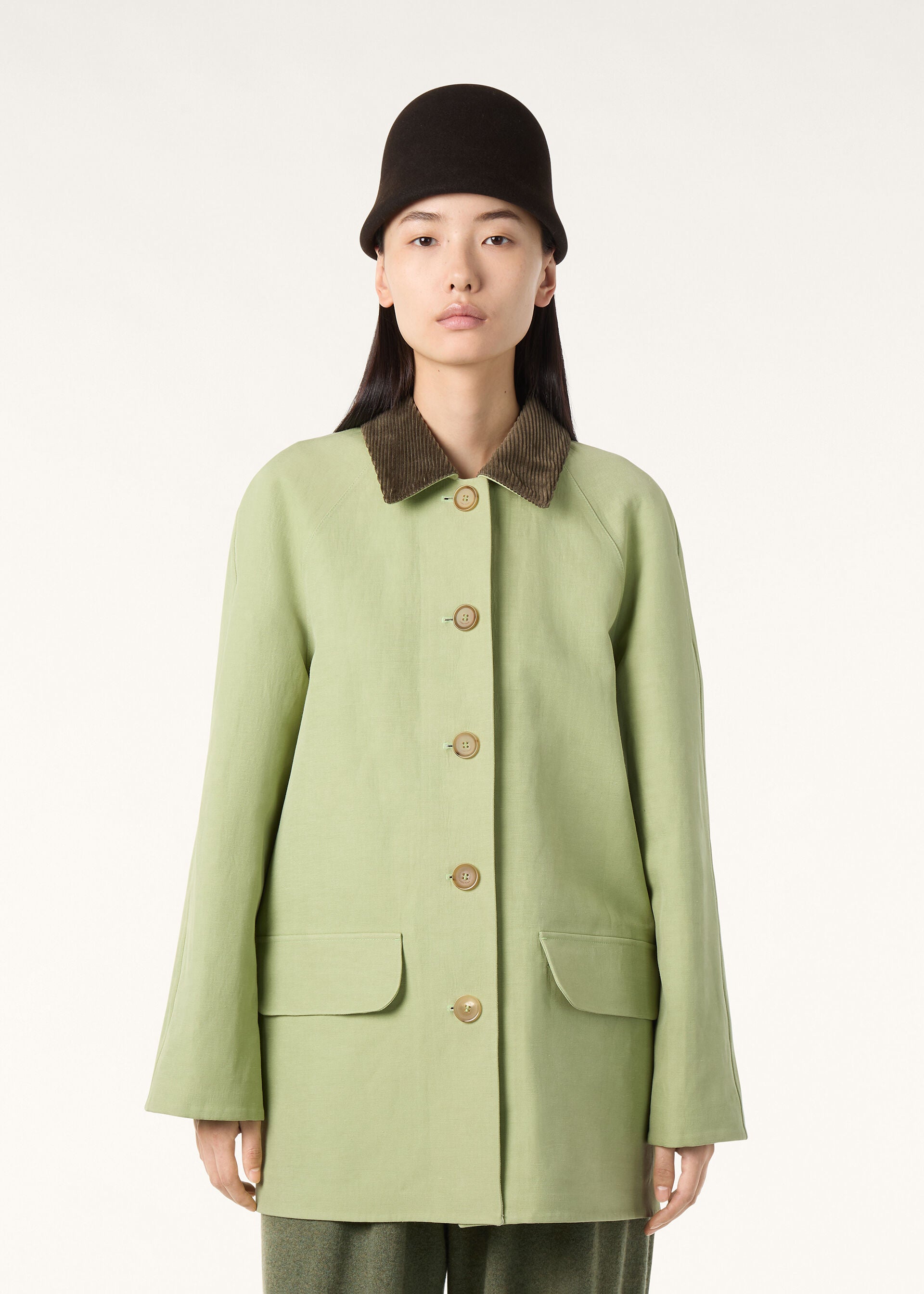 Broderick Coat - Thistle Green