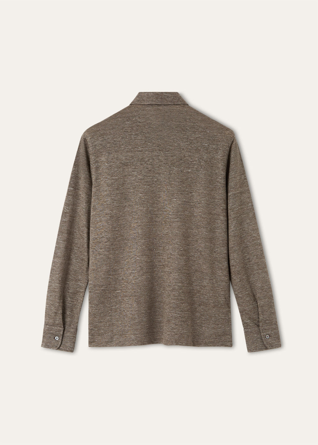 Gargano Polo Shirt - Brown Marble Melange