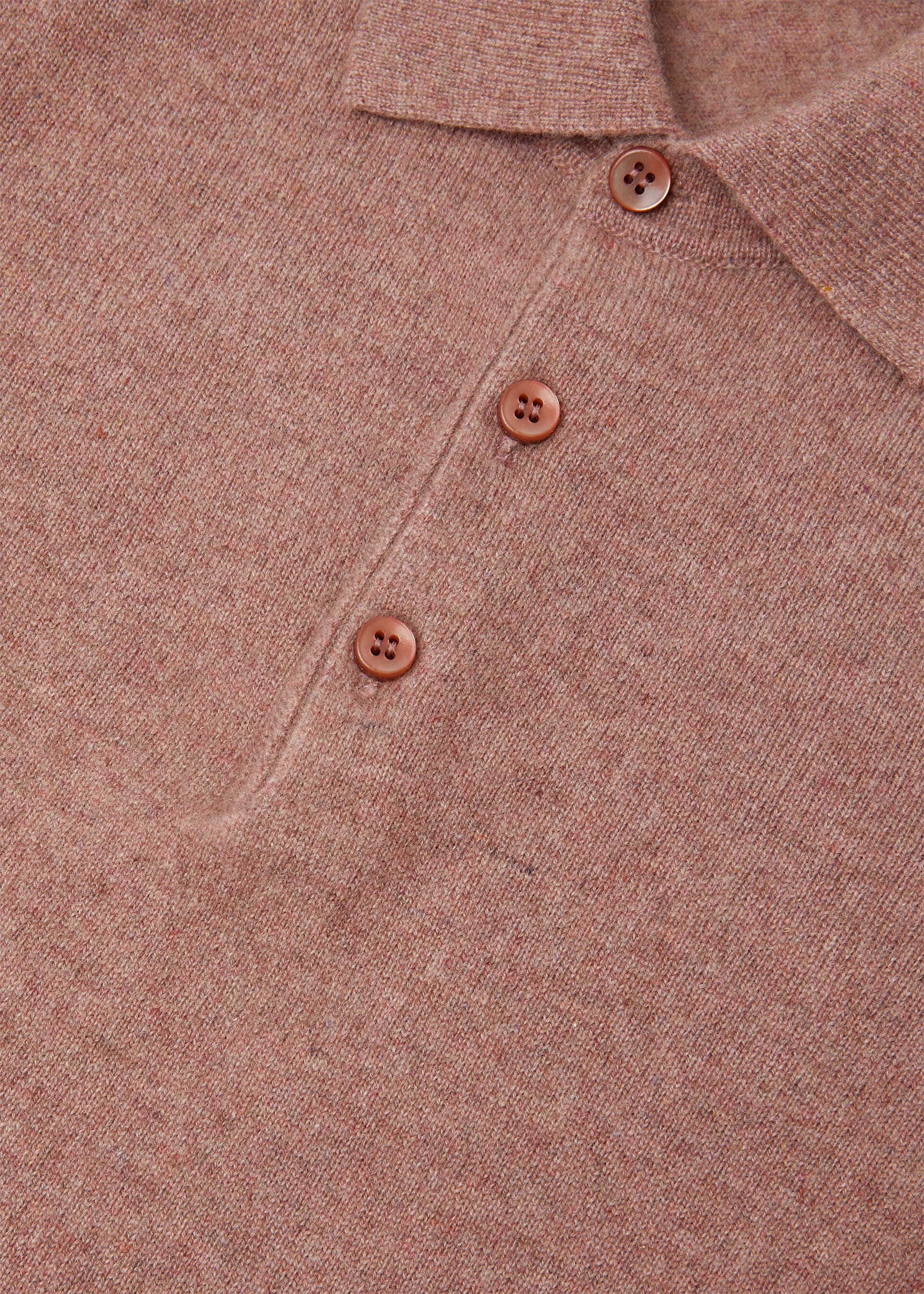 Loro Polo Shirt - Red Sand Melange