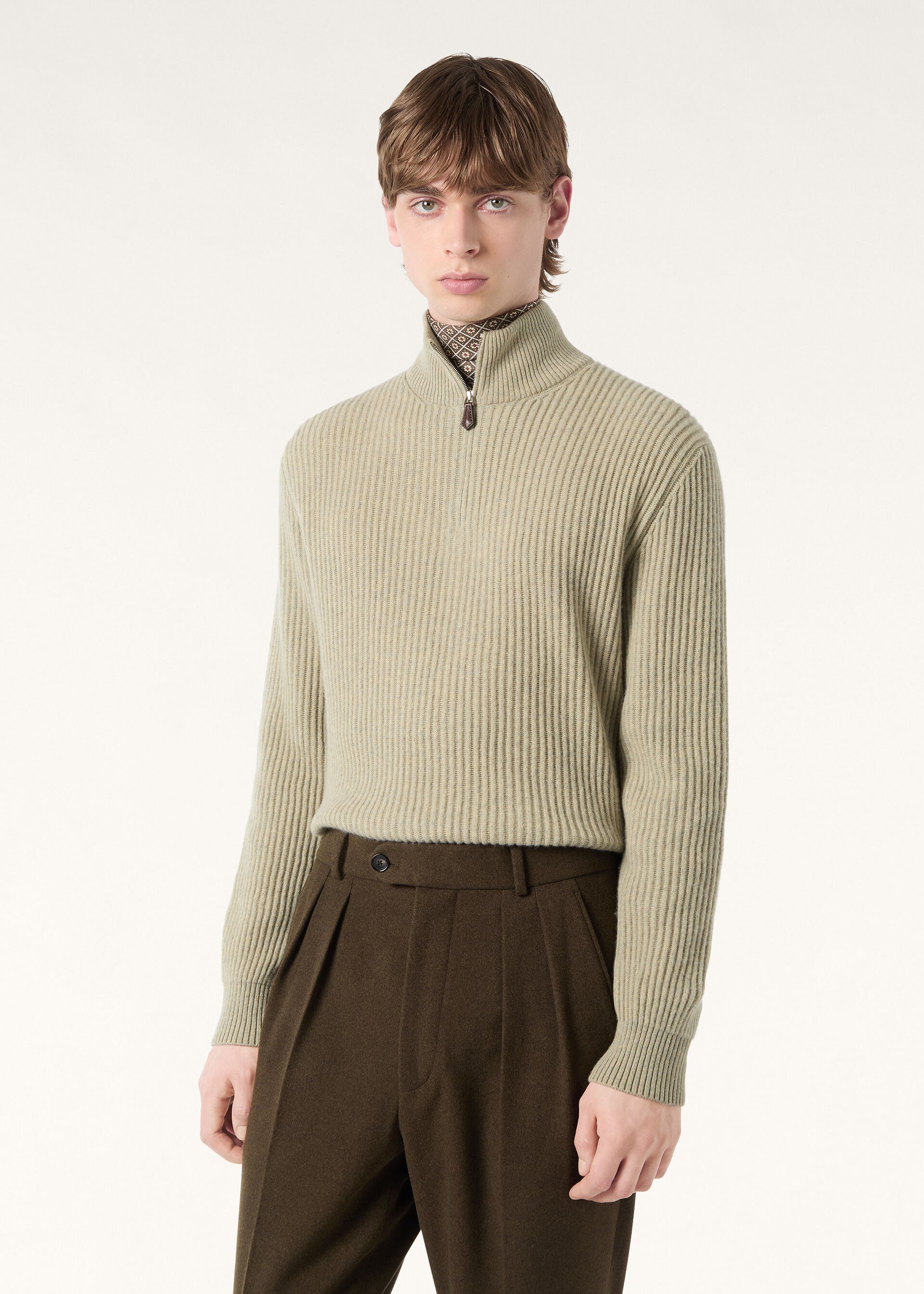 Plane Tree Sweater - Fall Green Melange