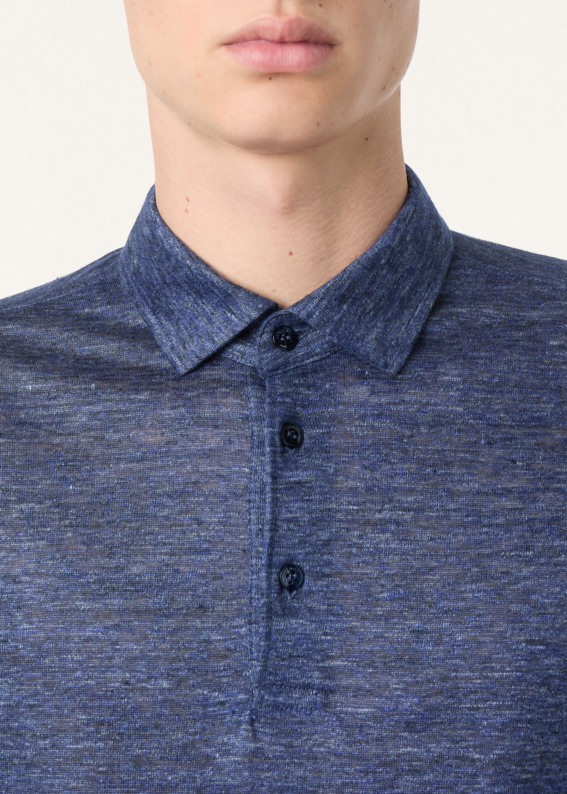 Gargano Polo Shirt - Wild Blue Melange