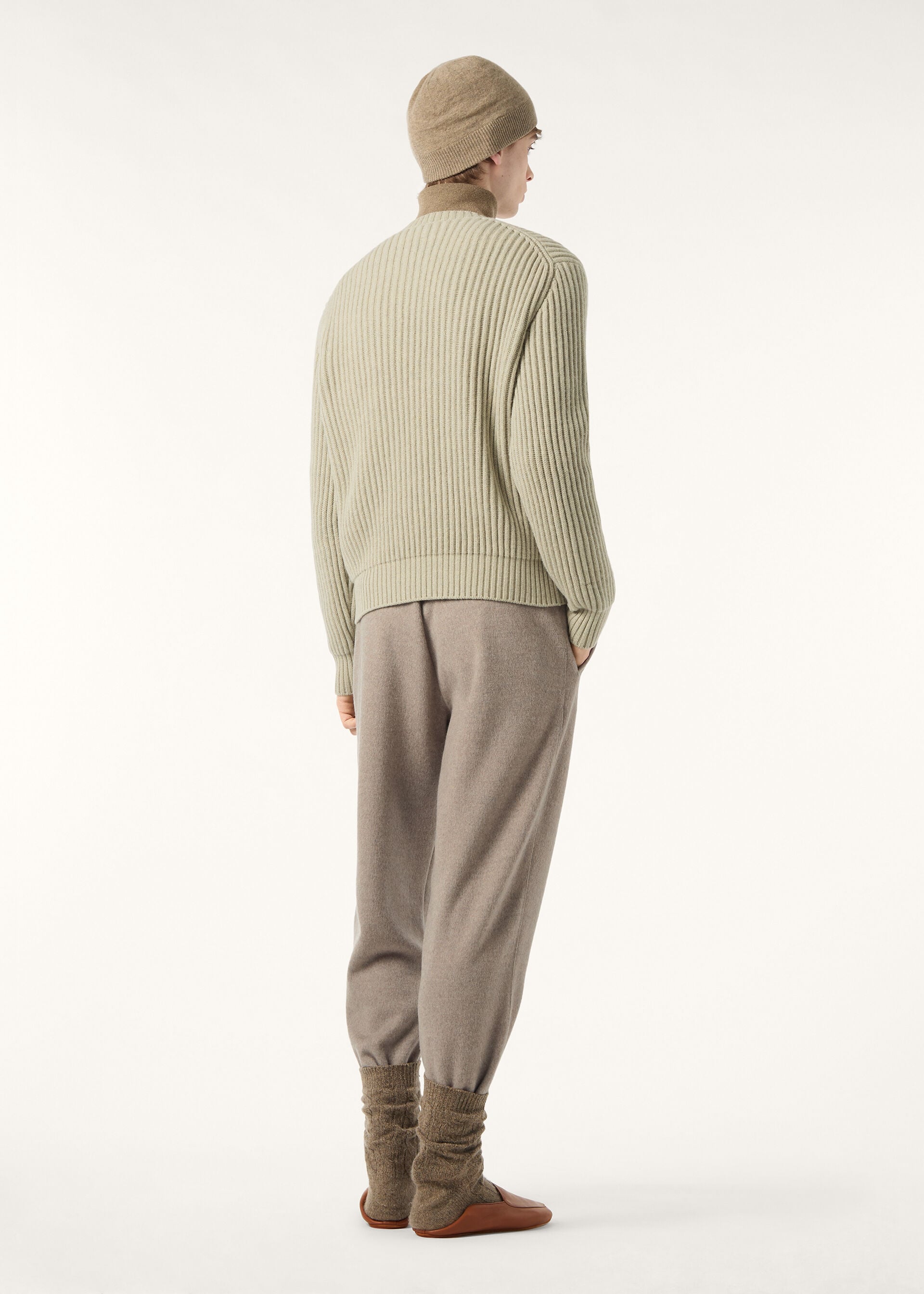 Plane Tree Crewneck - Fall Green Melange