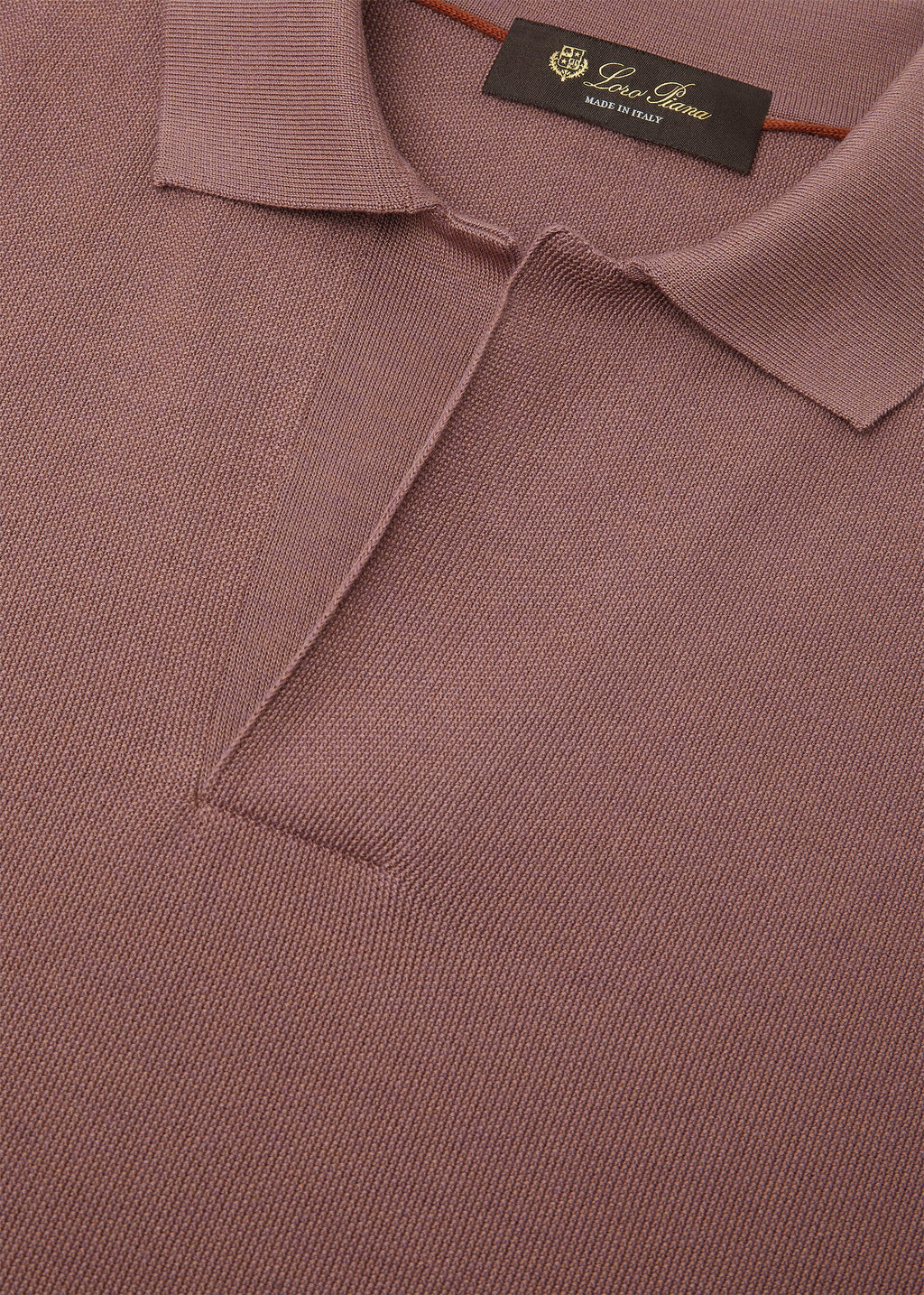 Buttonless Polo Shirt - Curry Rose