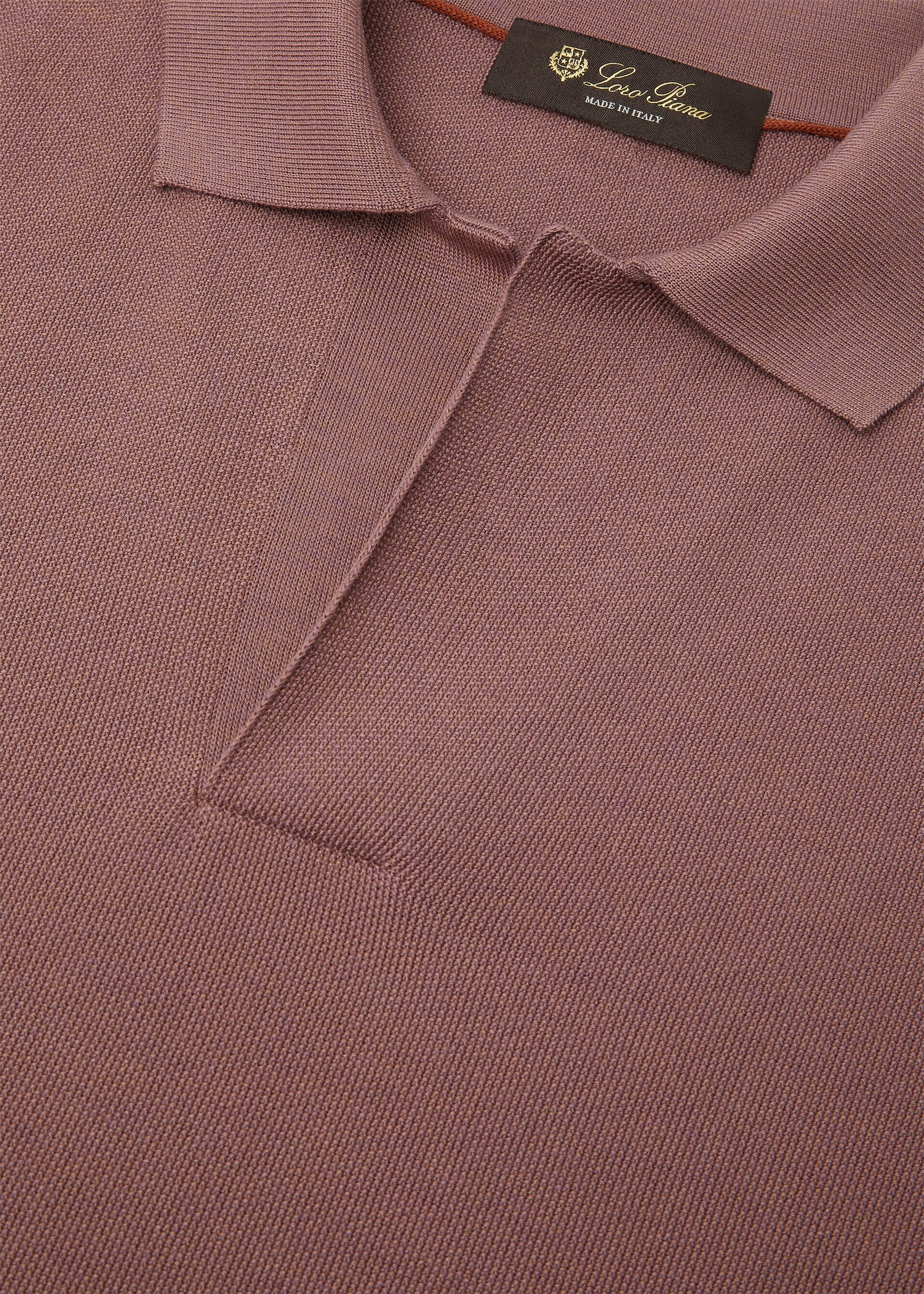 Buttonless Polo Shirt - Curry Rose