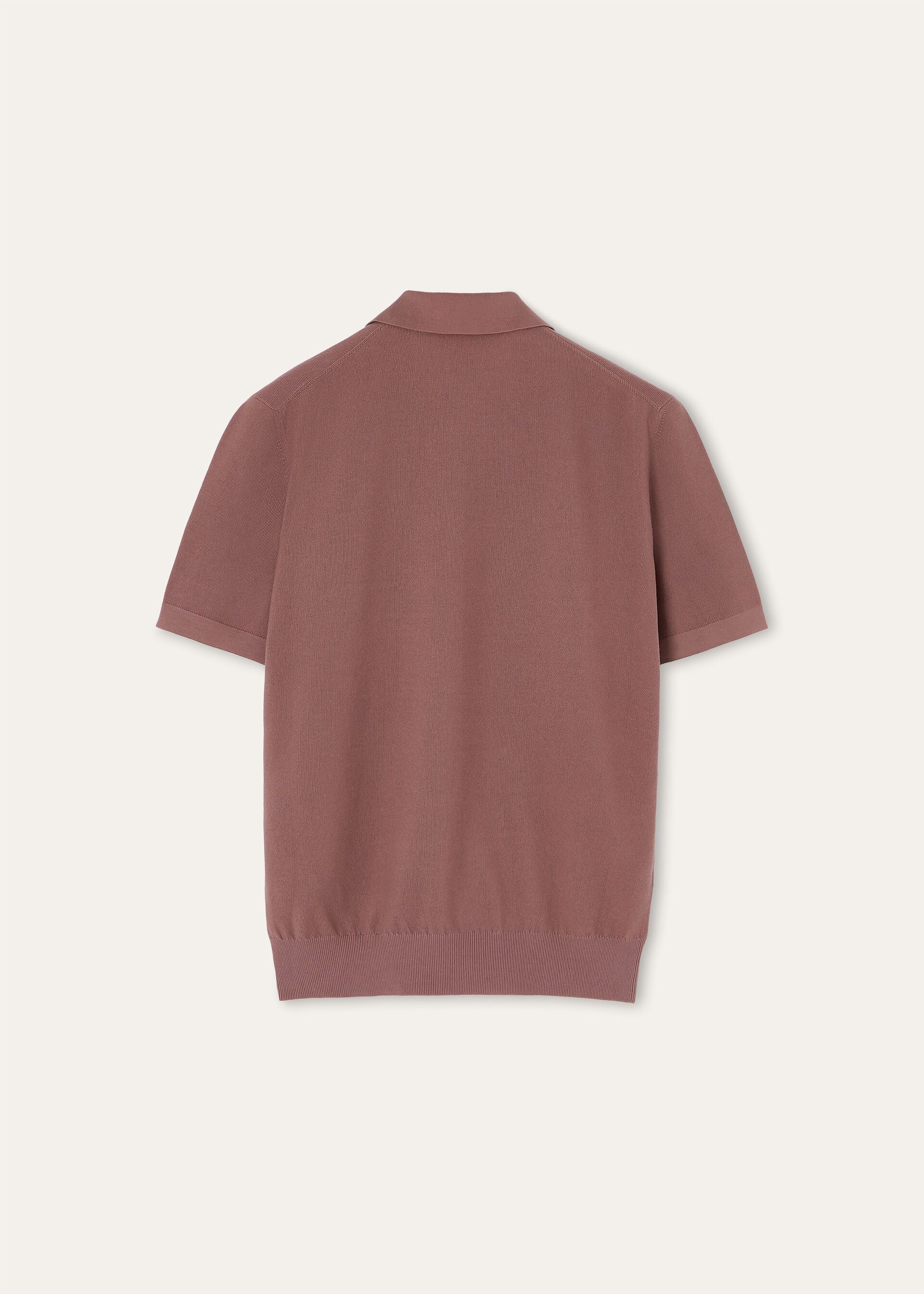 Buttonless Polo Shirt - Curry Rose