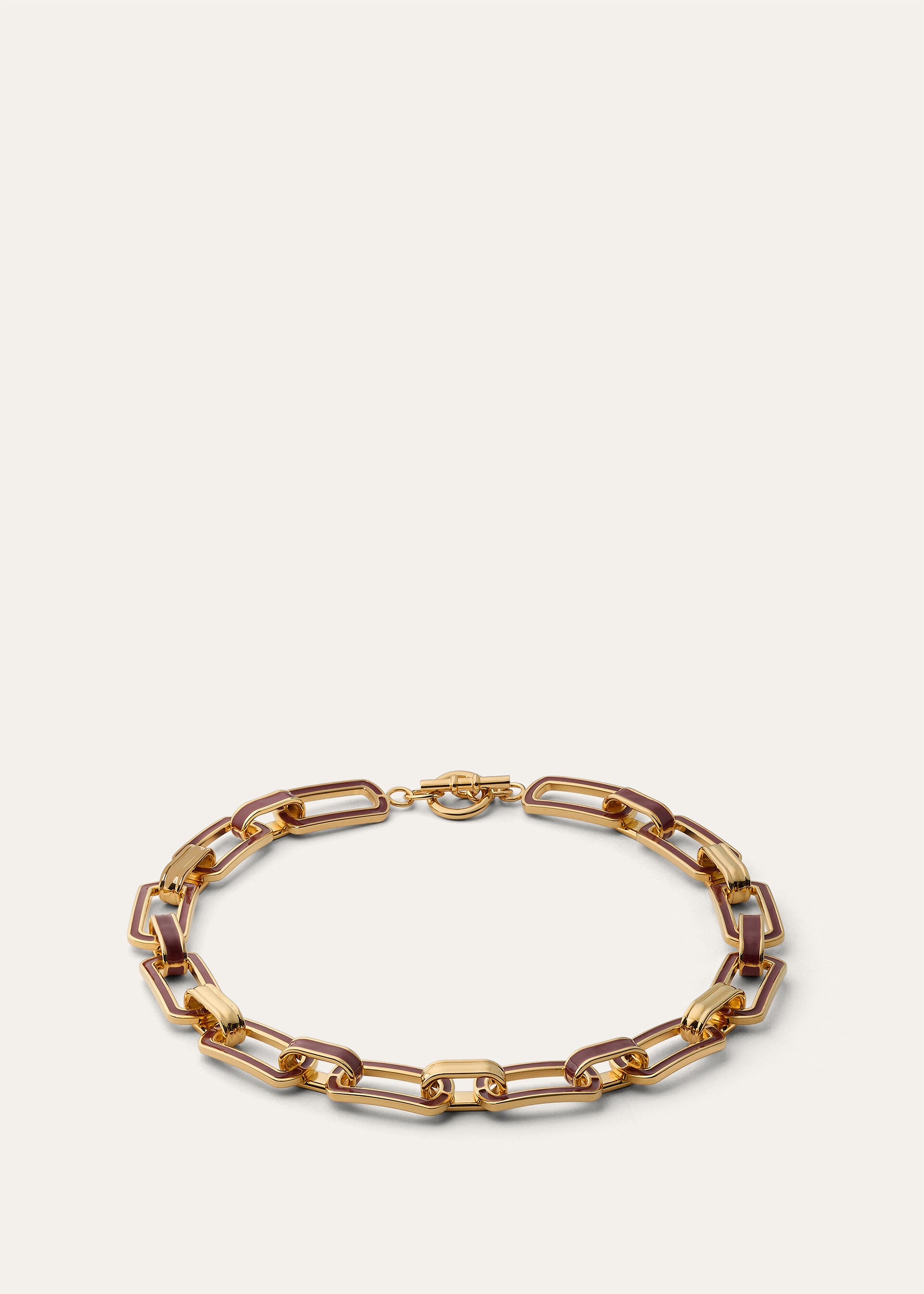 Link Chain Necklace - Sun Gold/Deep Kummel