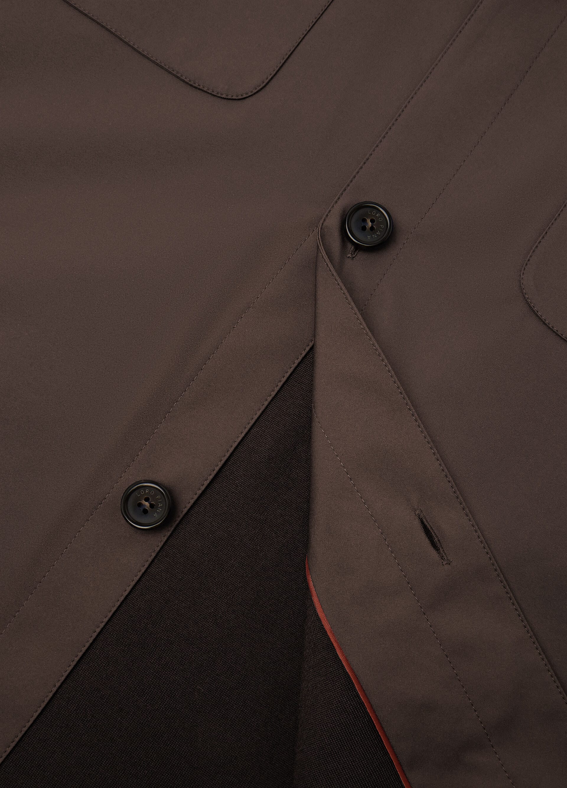 Loro Piana Overshirt - Black Sesame