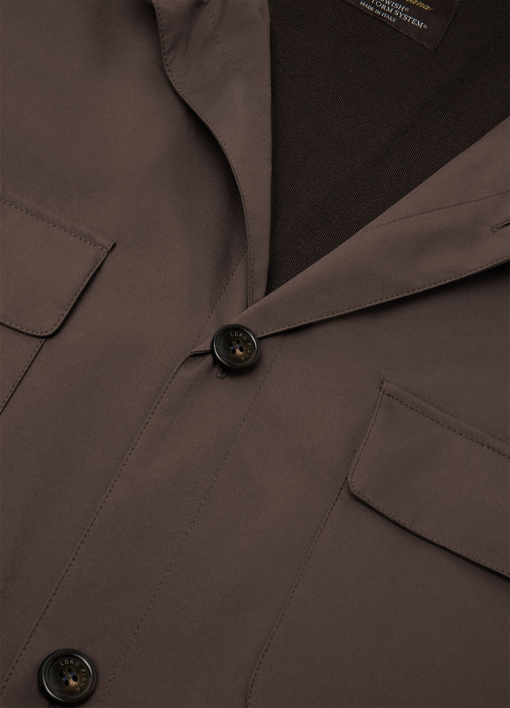 Loro Piana Overshirt - Black Sesame