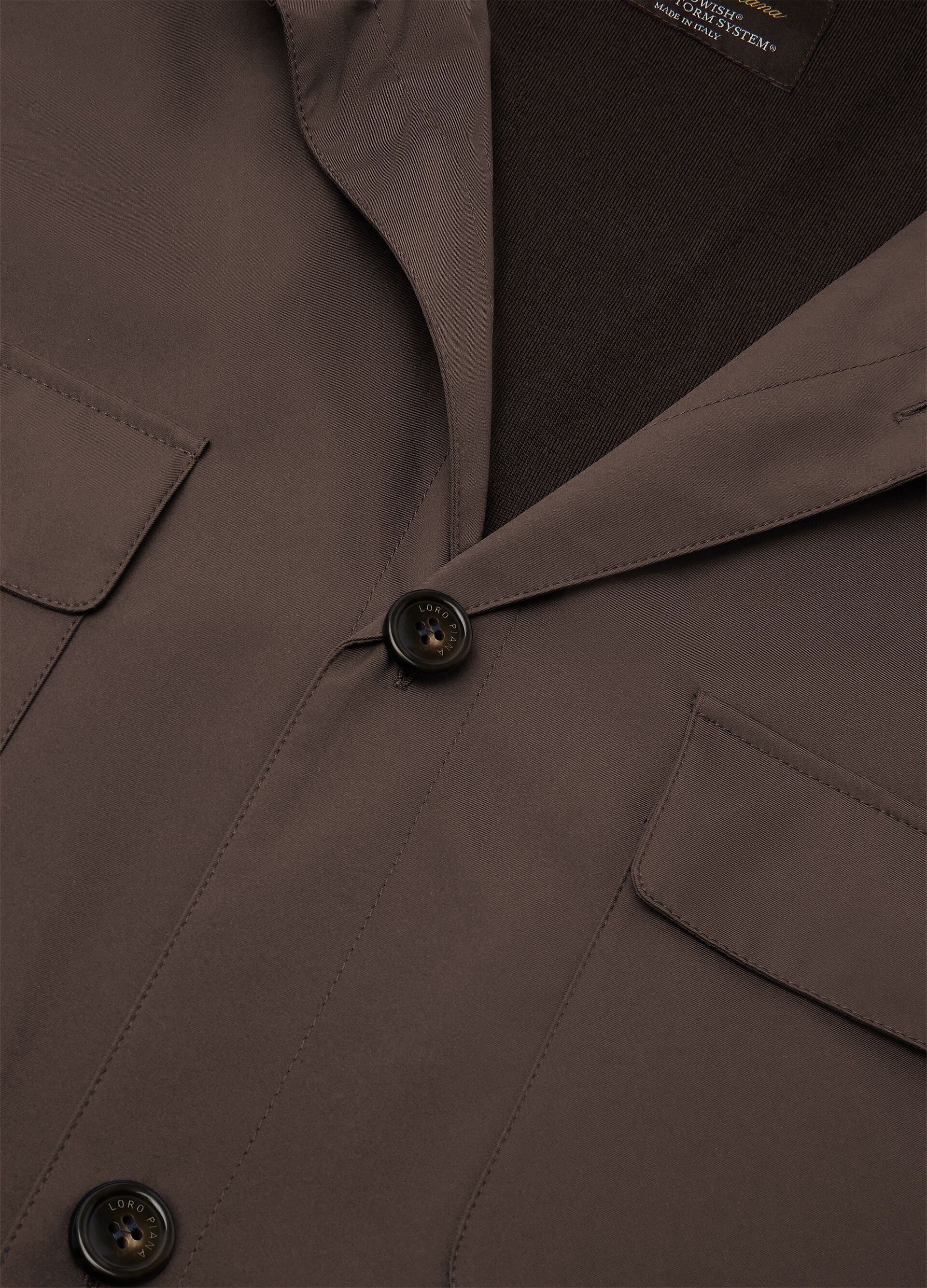 Loro Piana Overshirt - Black Sesame
