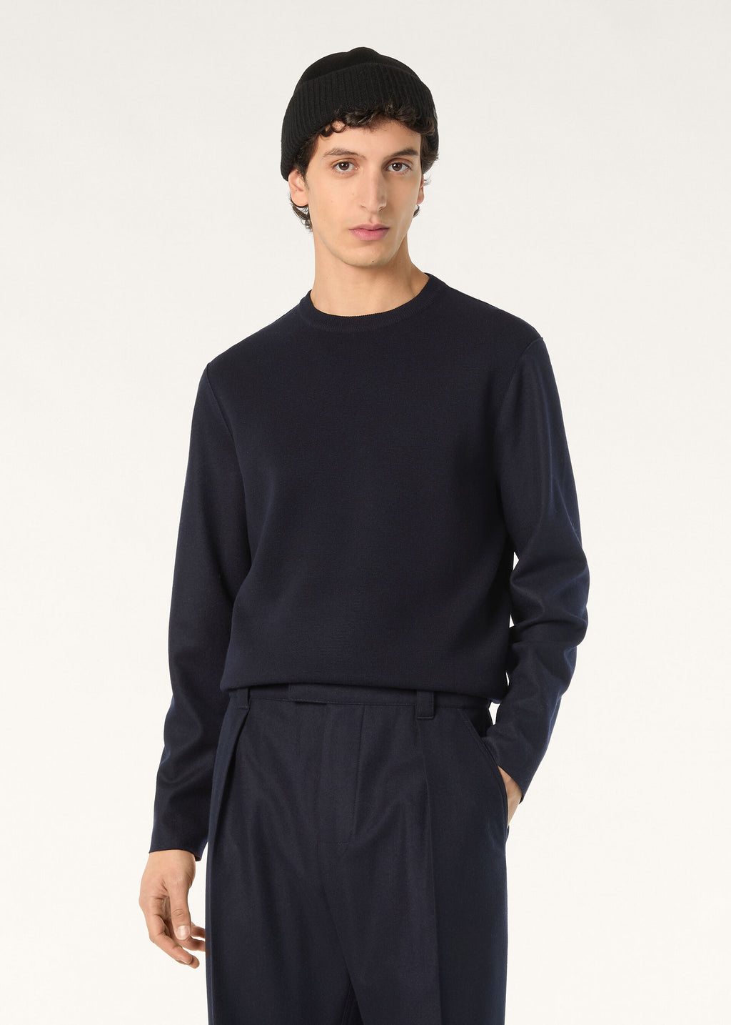 Breia Crewneck - Light Blue Navy