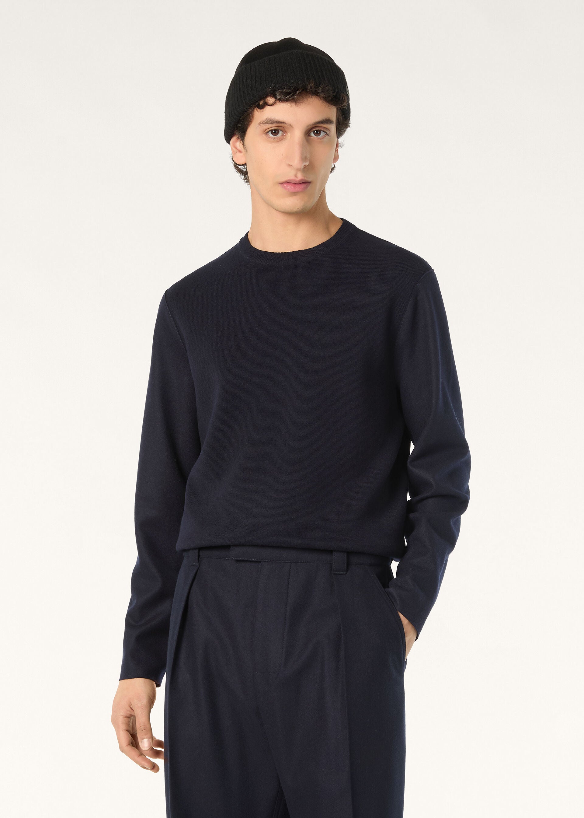 Breia Crewneck - Light Blue Navy