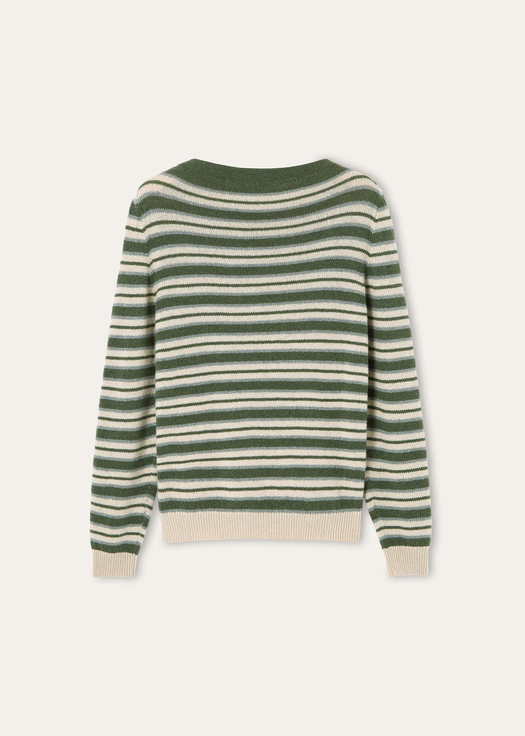 Fobello Crewneck - Green Natural Gray