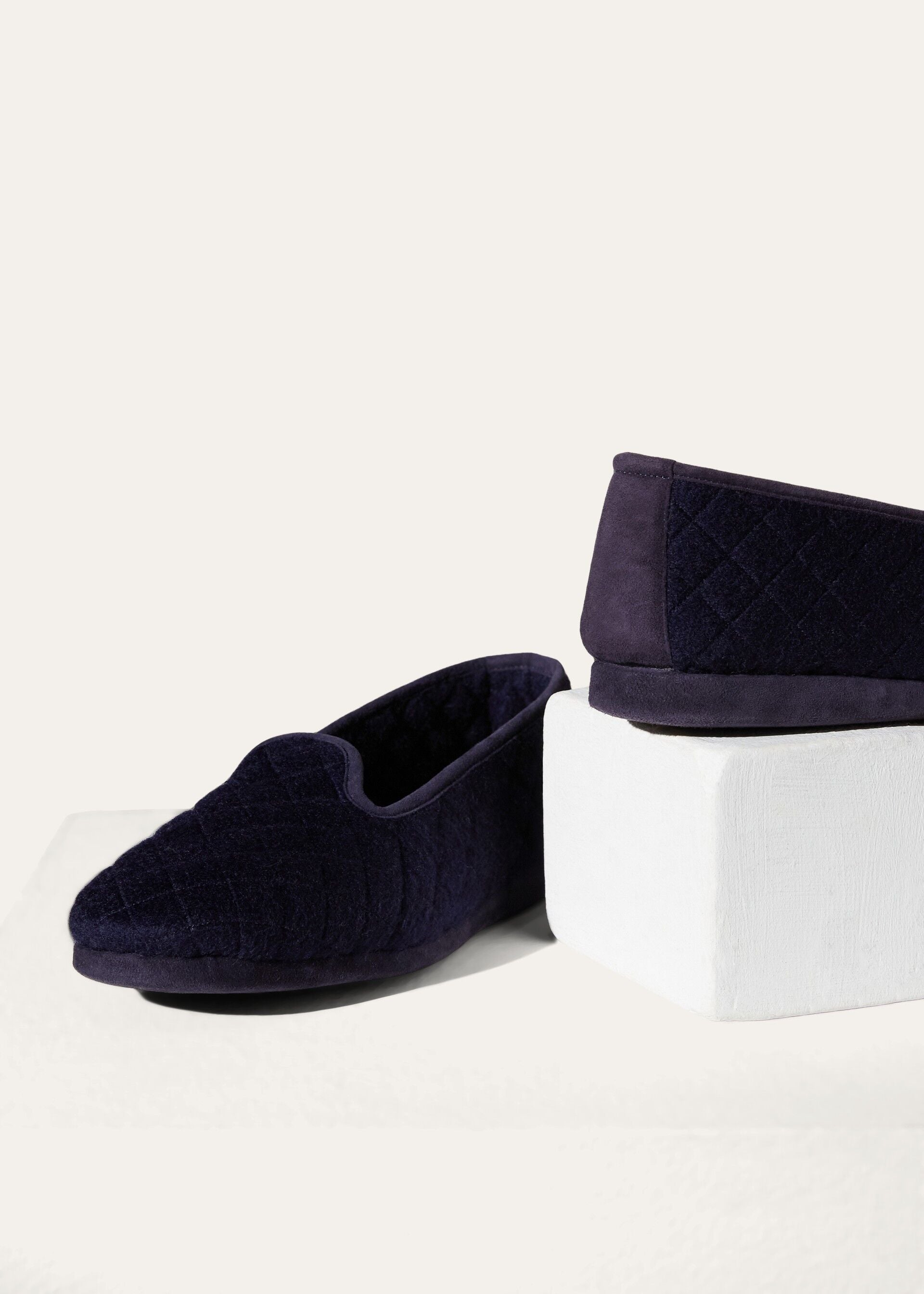 Classic Slippers - Navy Blue