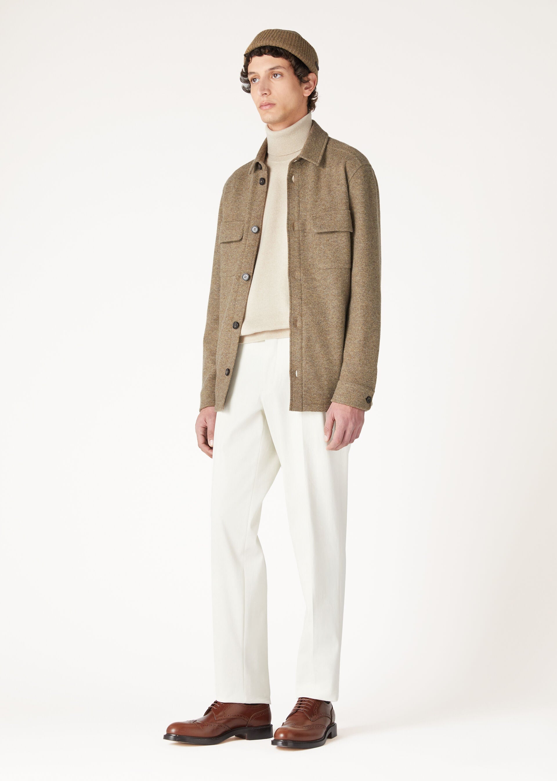 Classic Turtleneck - Natural Melange