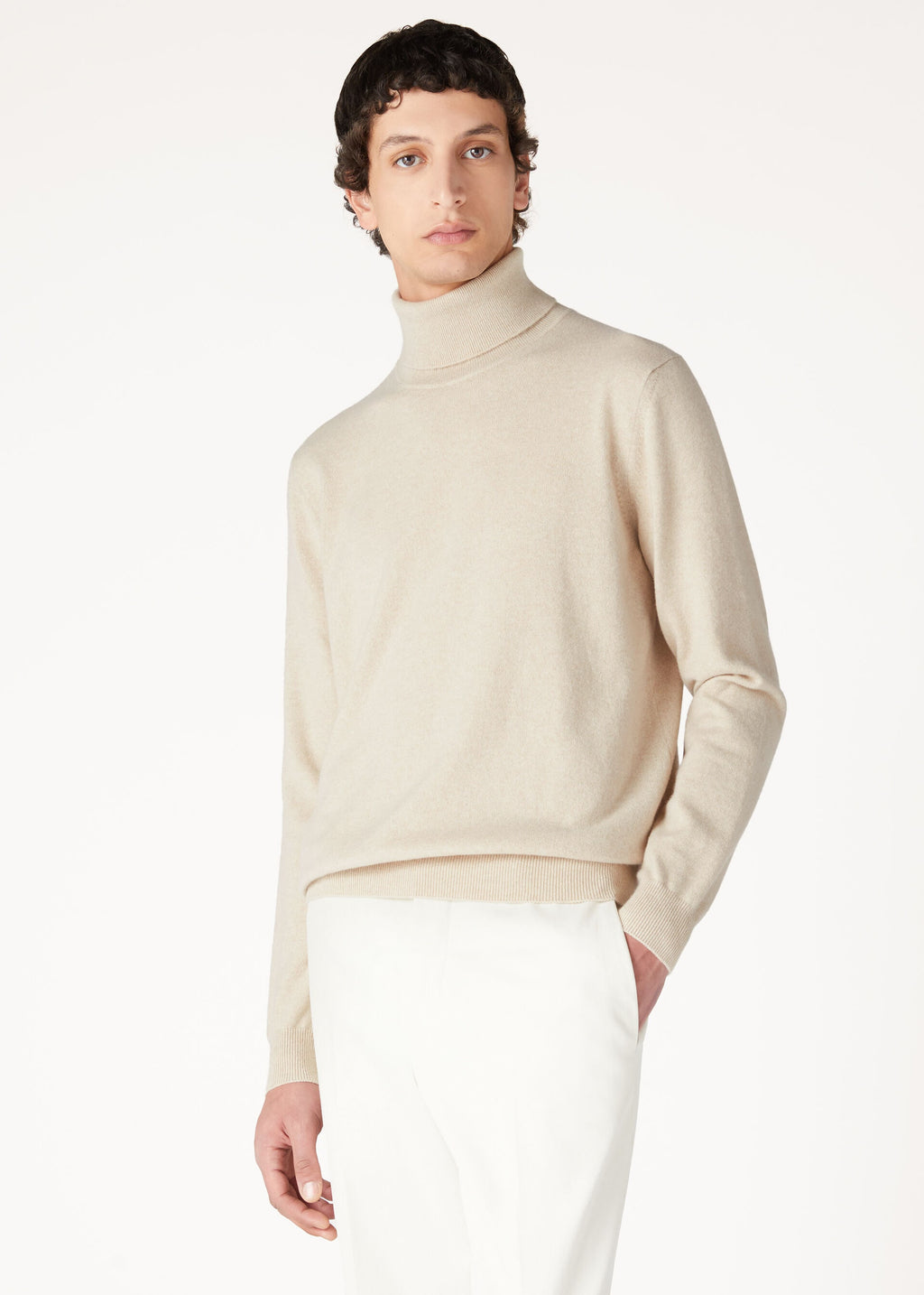 Classic Turtleneck - Natural Melange