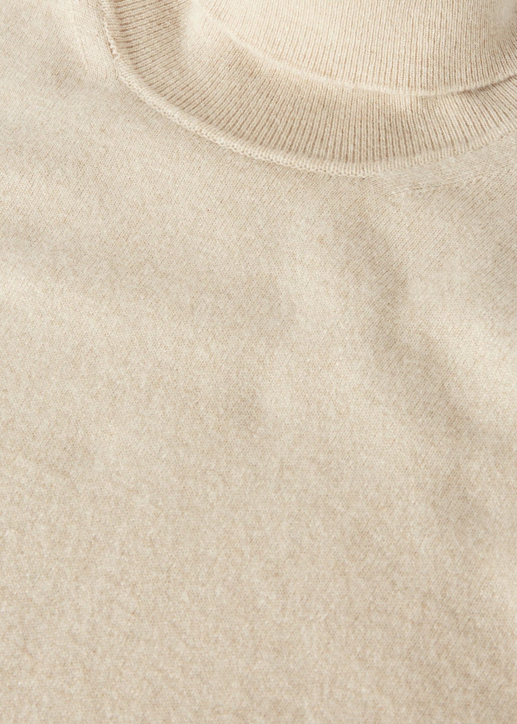 Classic Turtleneck - Natural Melange