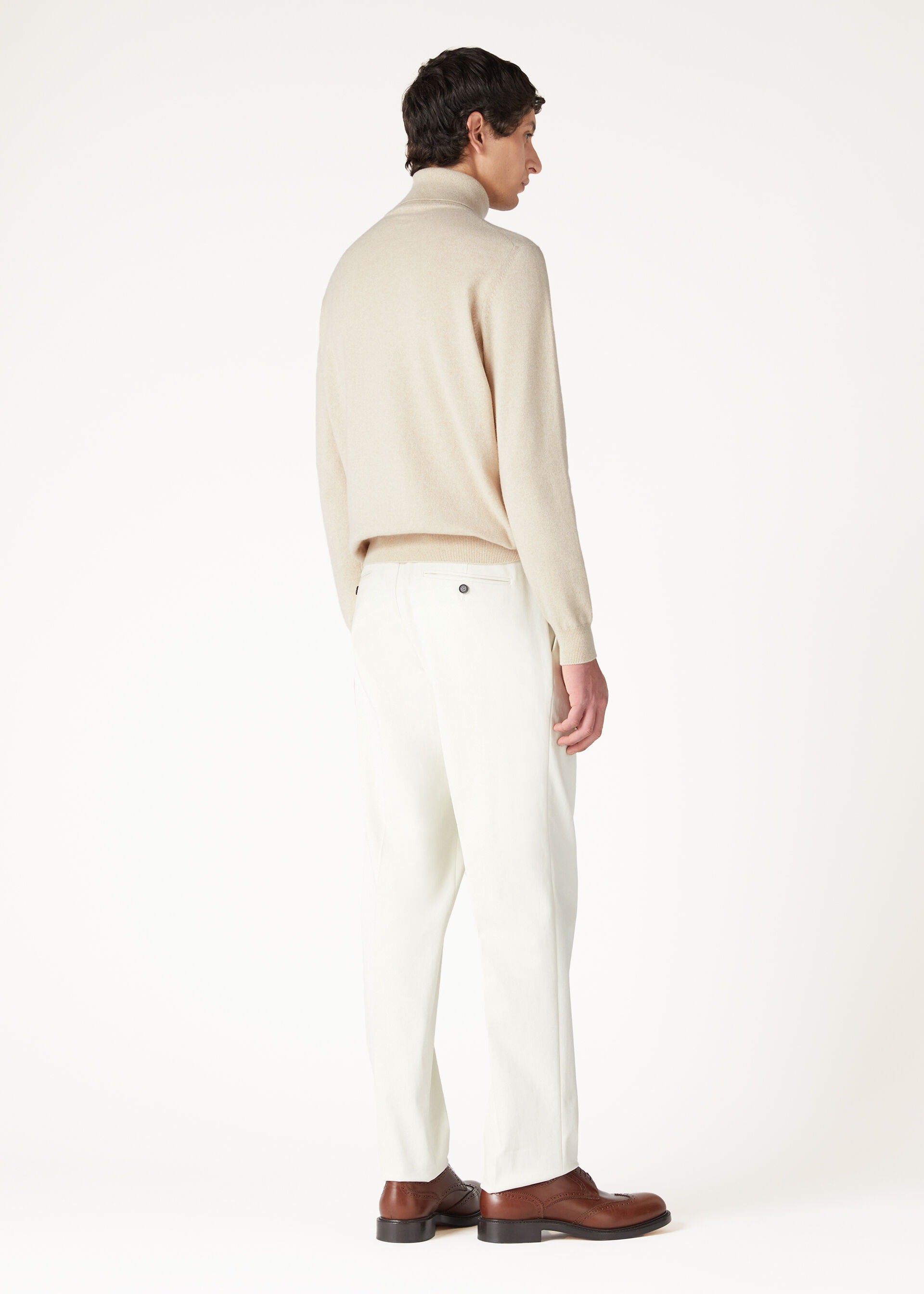 Classic Turtleneck - Natural Melange