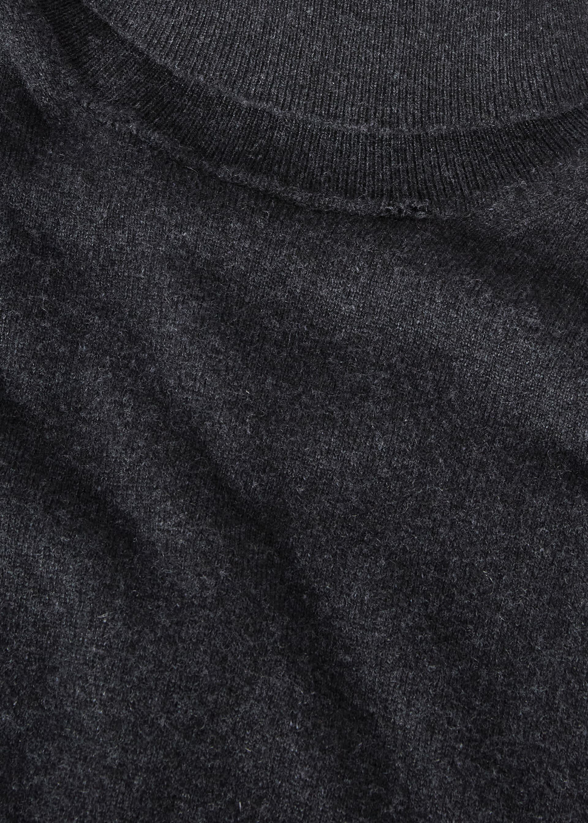 Classic Turtleneck - Black/Gray Melange