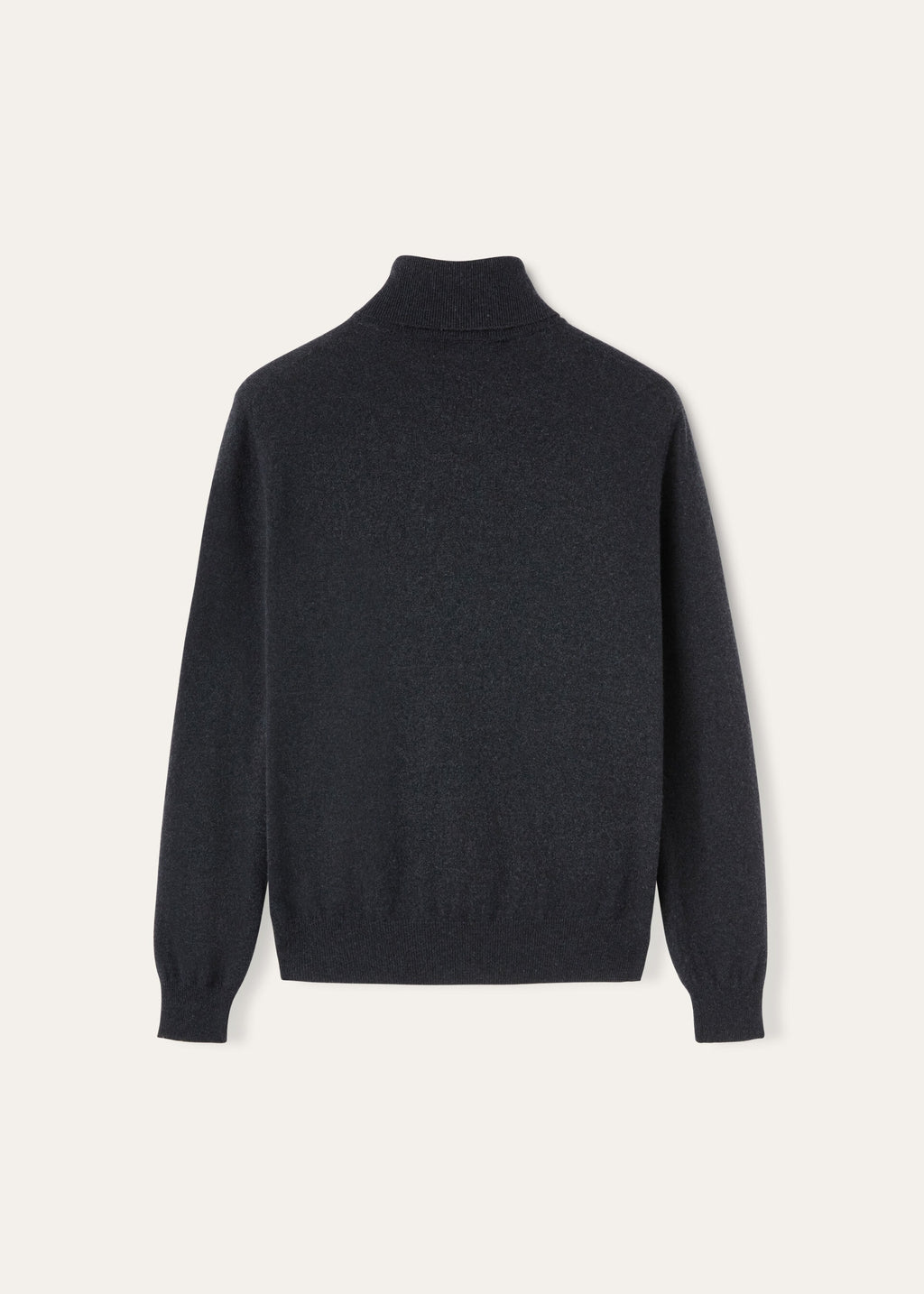 Classic Turtleneck - Black/Gray Melange