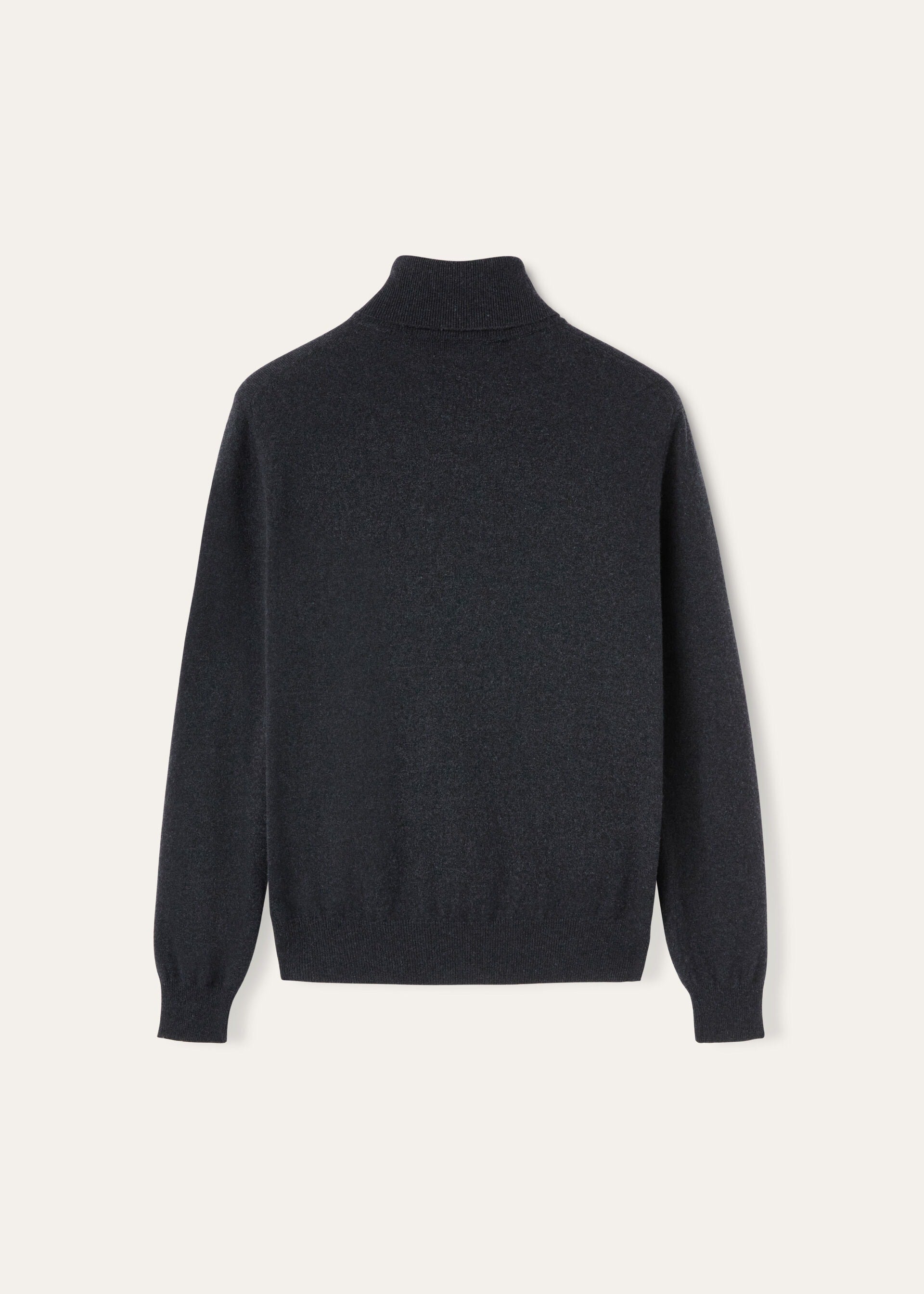 Classic Turtleneck - Black/Gray Melange