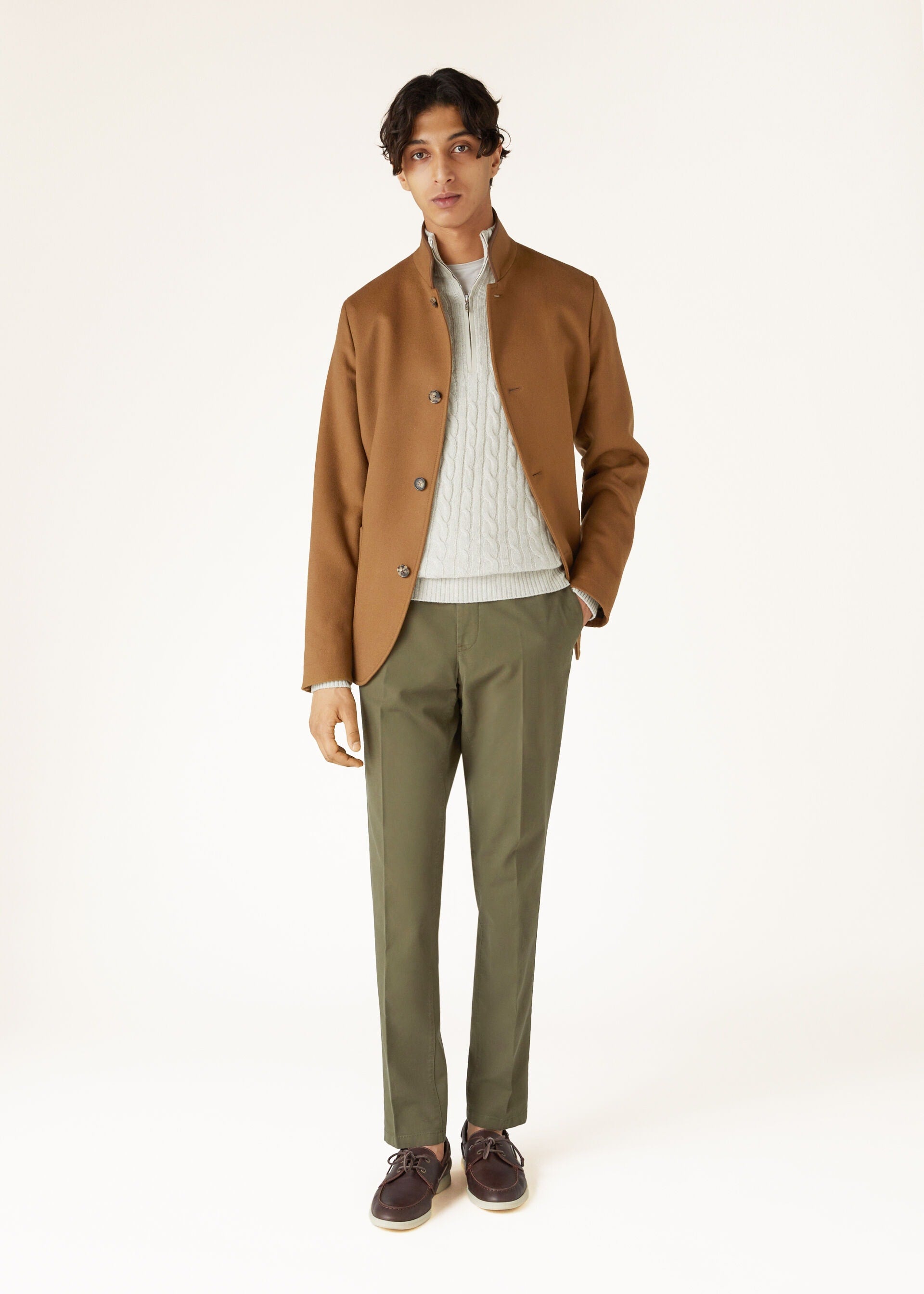 Treccia Sweater - Silver Melange/Natural Melange