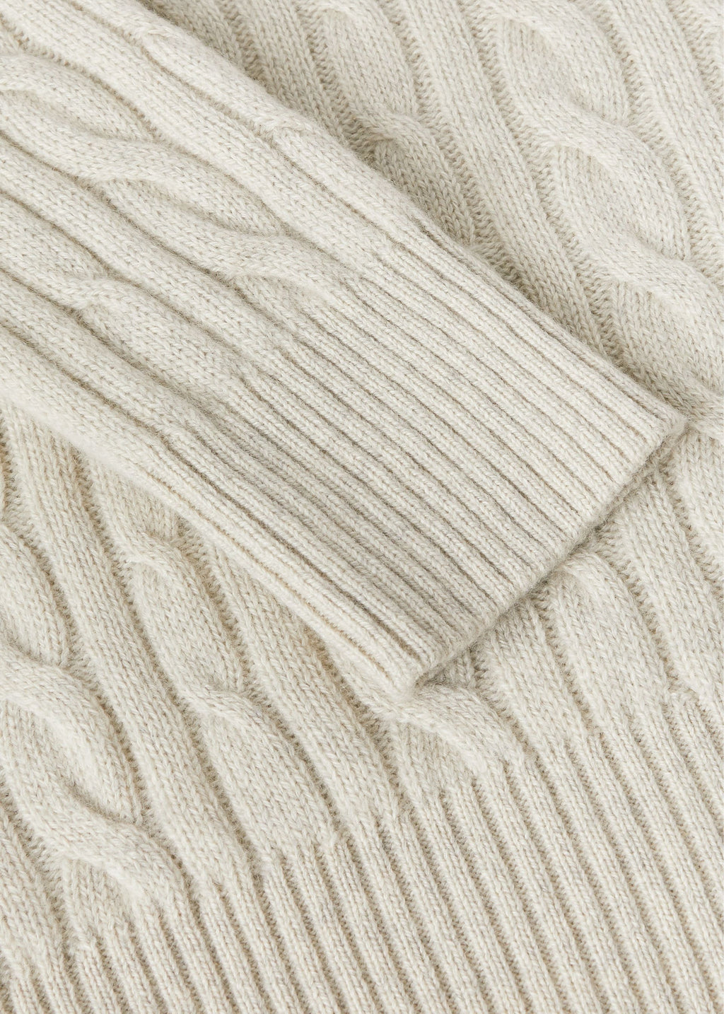 Treccia Sweater - Silver Melange/Natural Melange