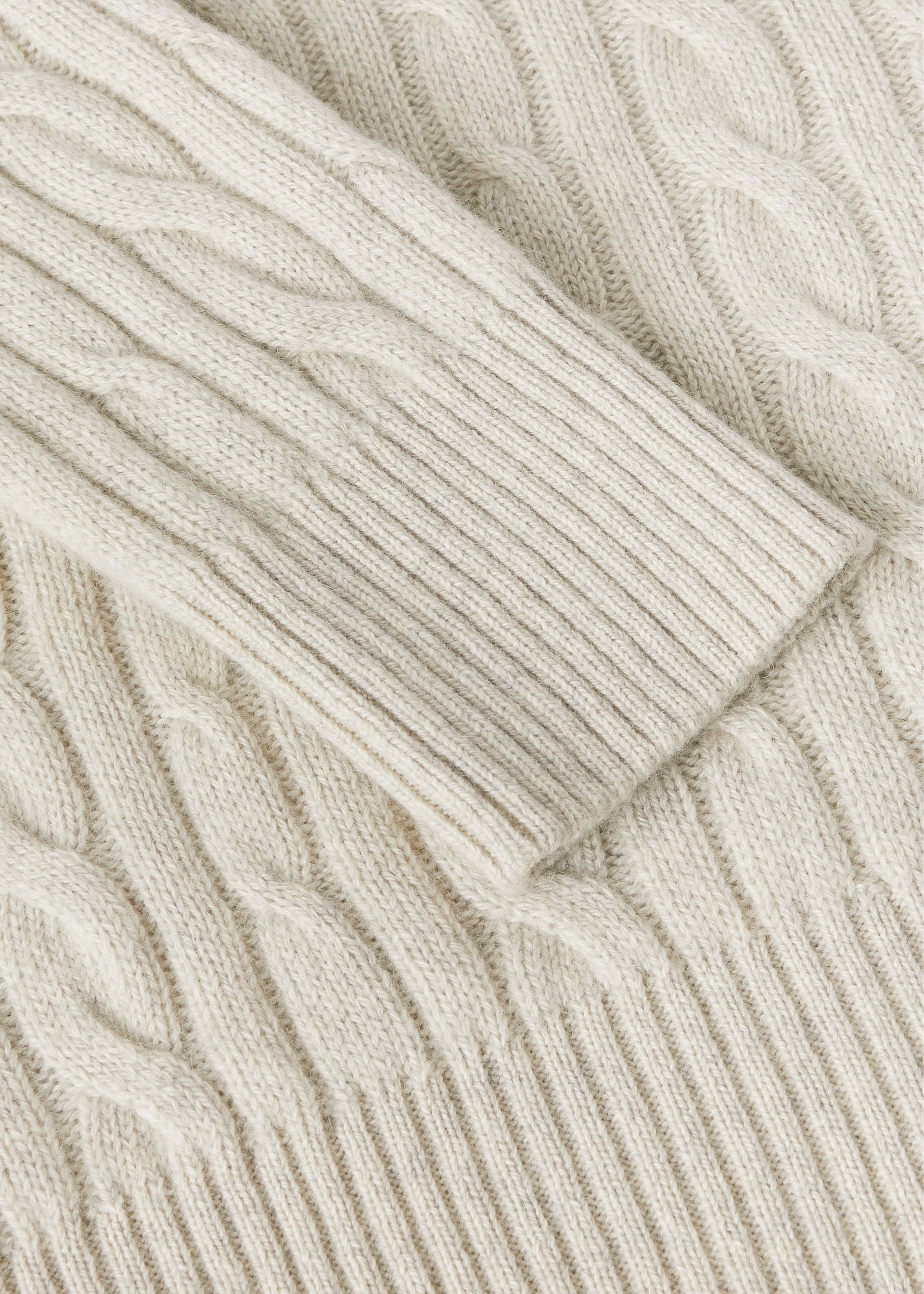 Treccia Sweater - Silver Melange/Natural Melange