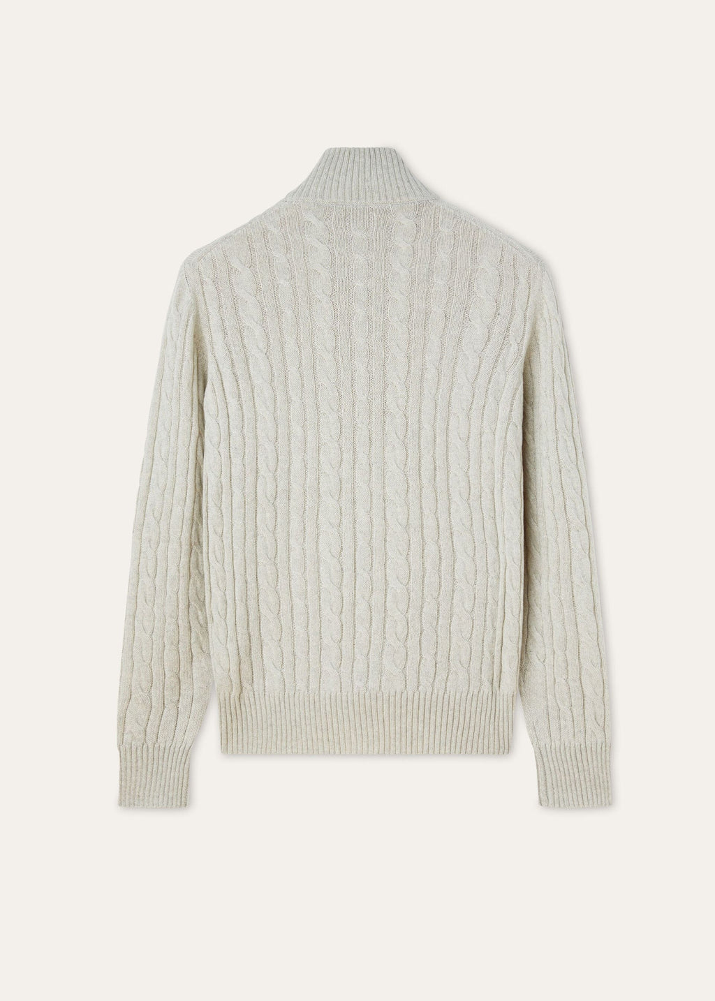 Treccia Sweater - Silver Melange/Natural Melange