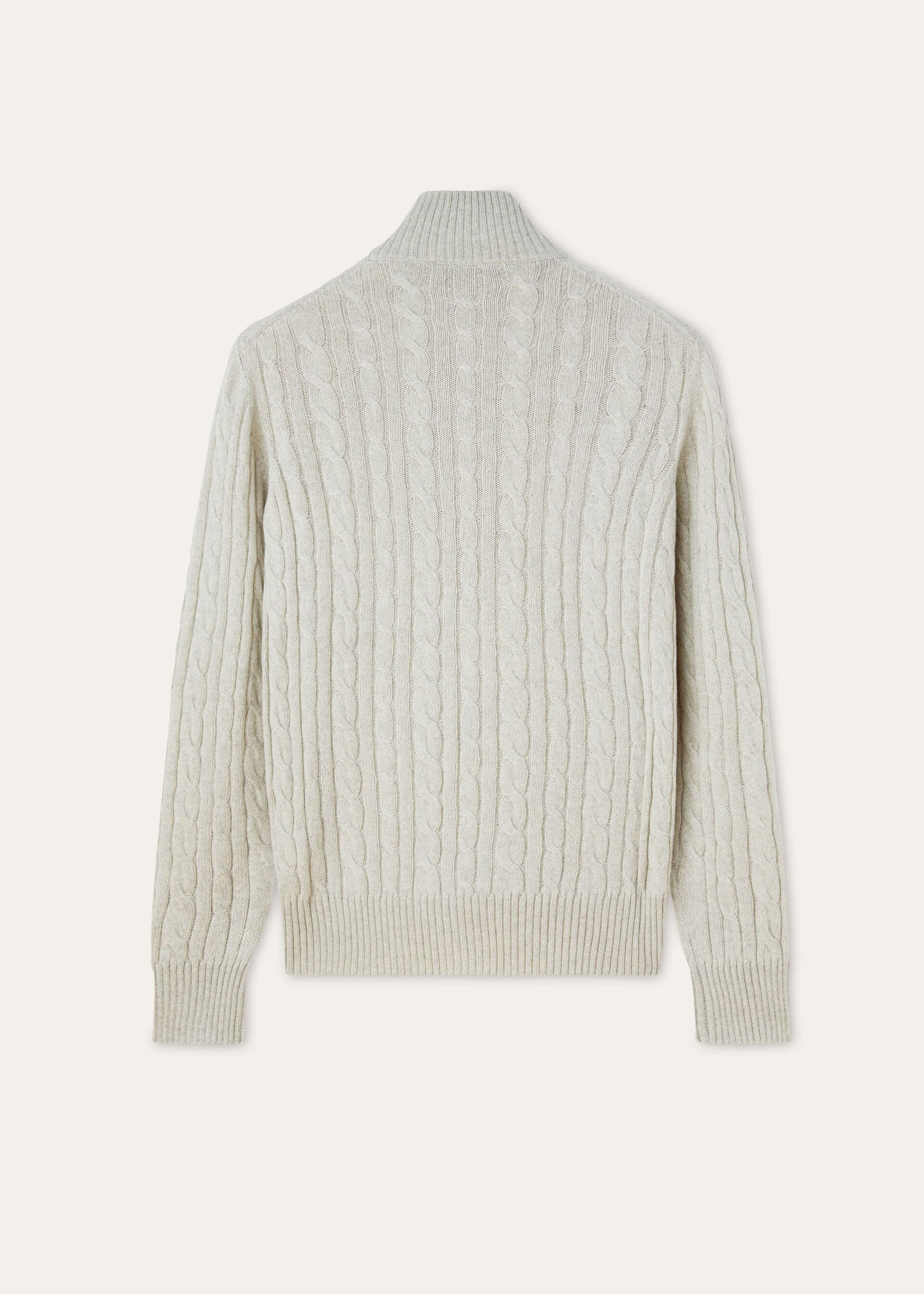 Treccia Sweater - Silver Melange/Natural Melange