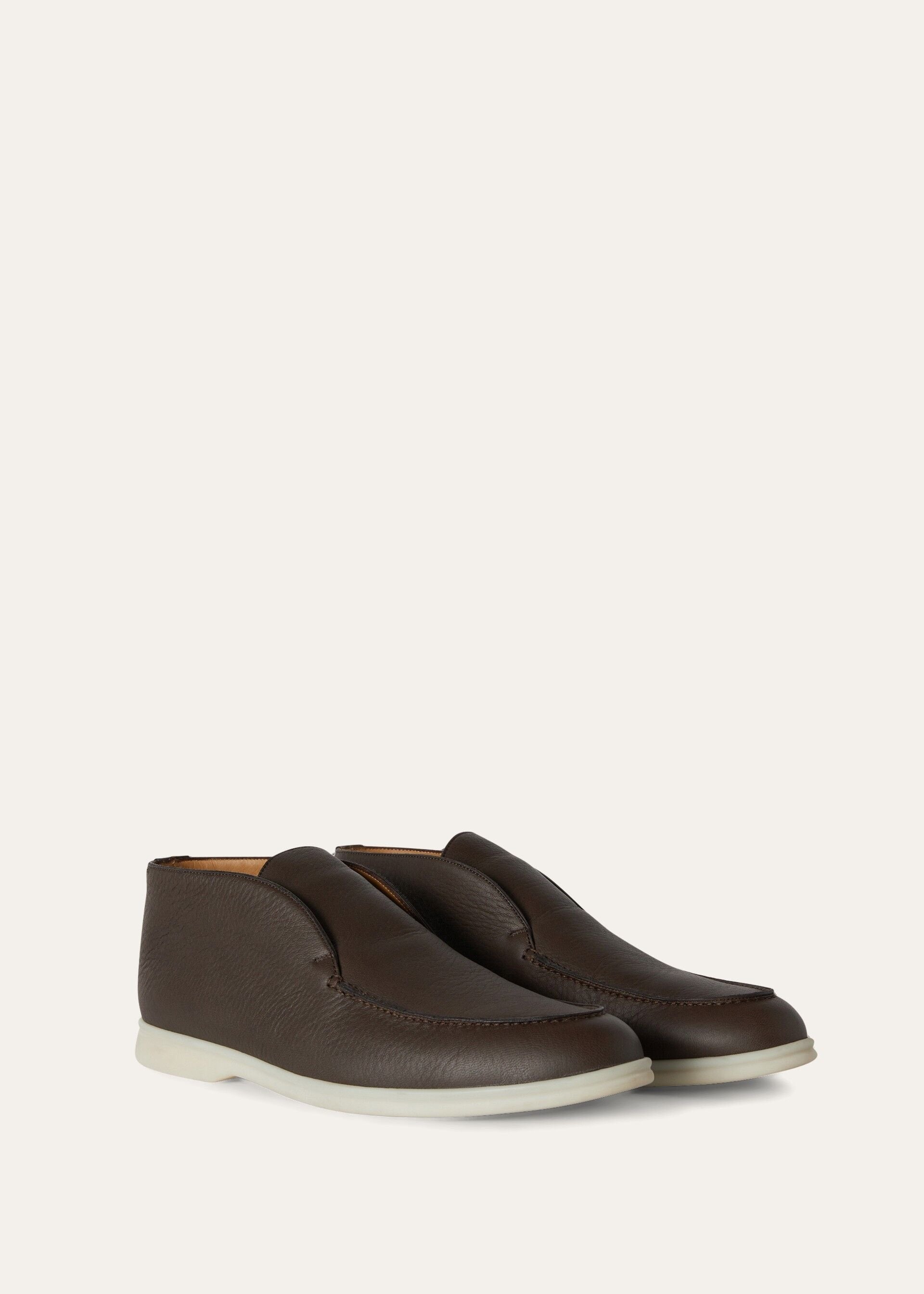 Open Walk Ankle Boot - Very Dark Brown