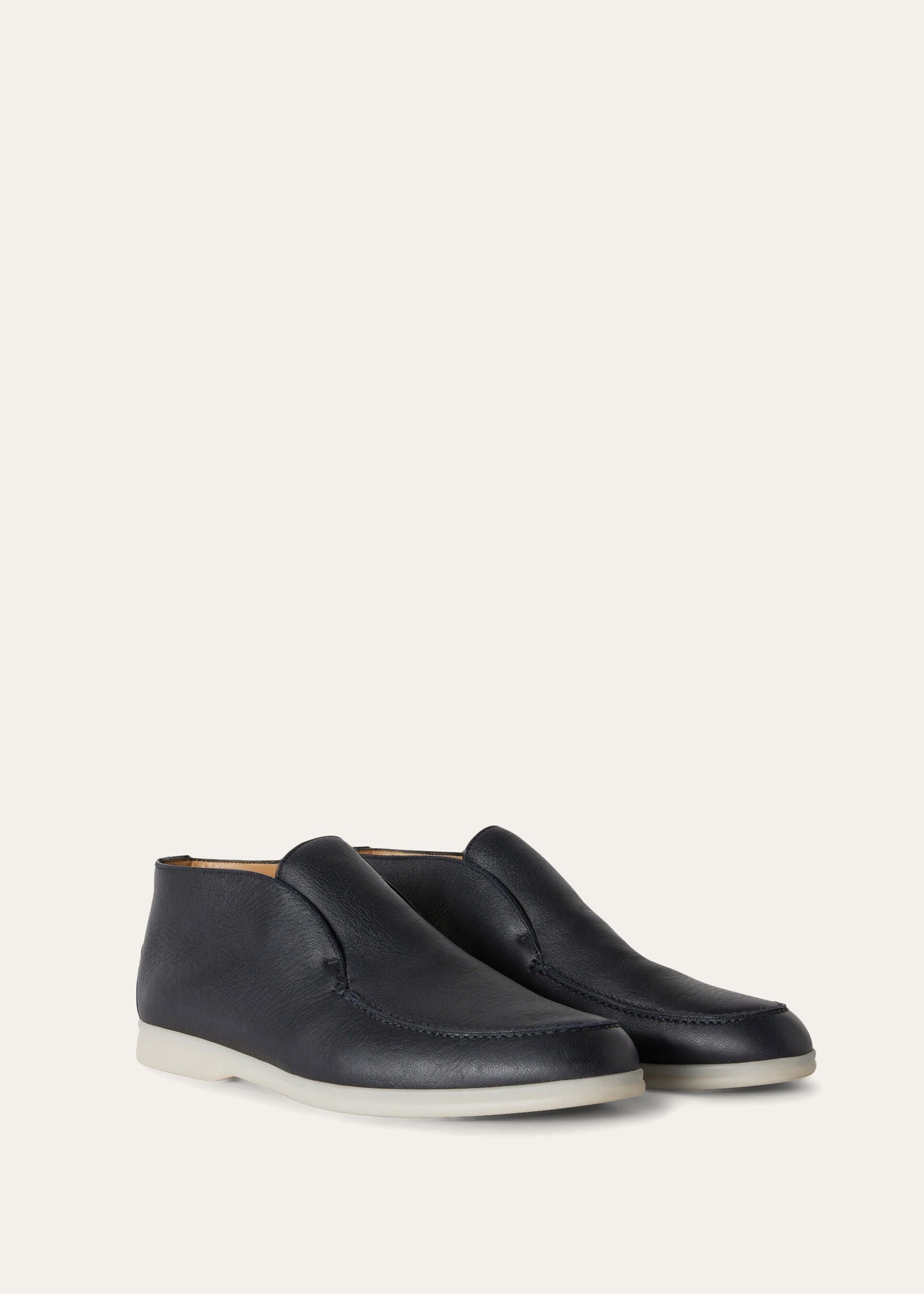 Open Walk Ankle Boot - Navy Blue