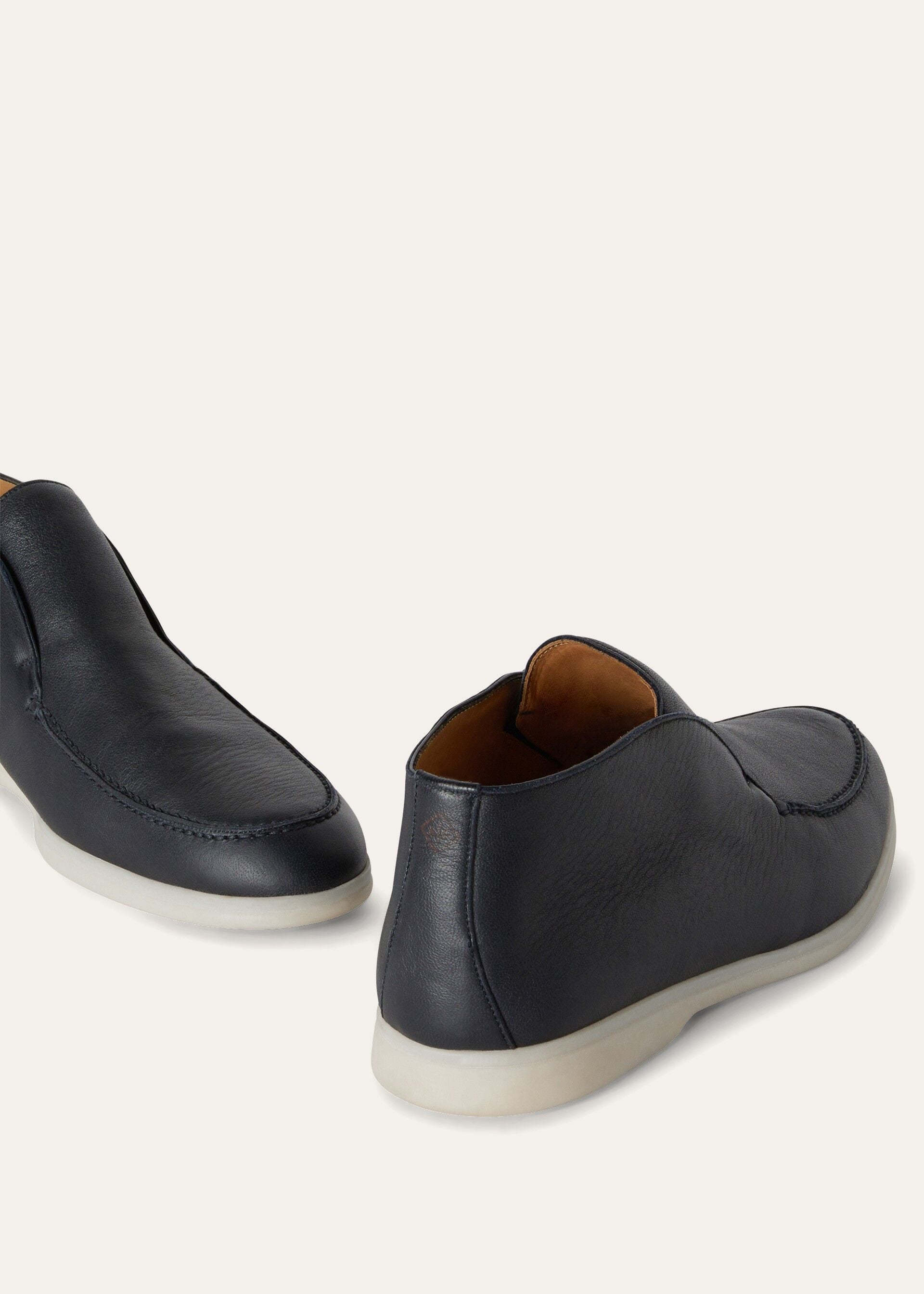 Open Walk Ankle Boot - Navy Blue