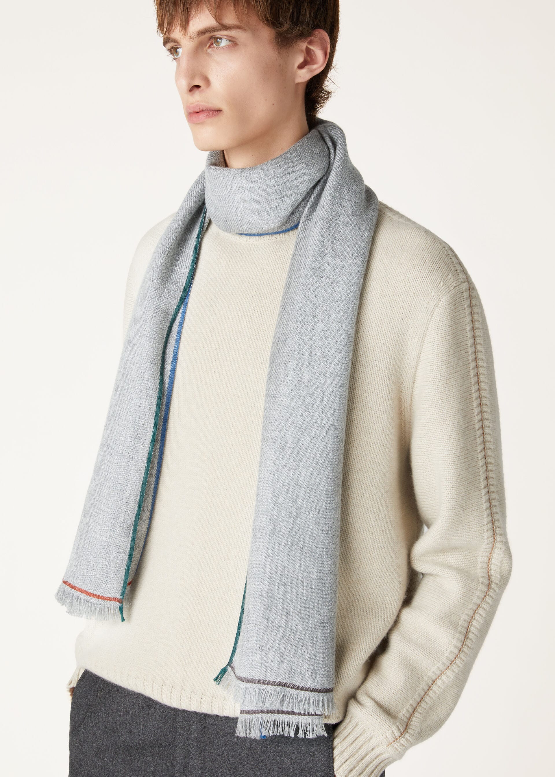 Four In Hand Scarf - Flannel Melange