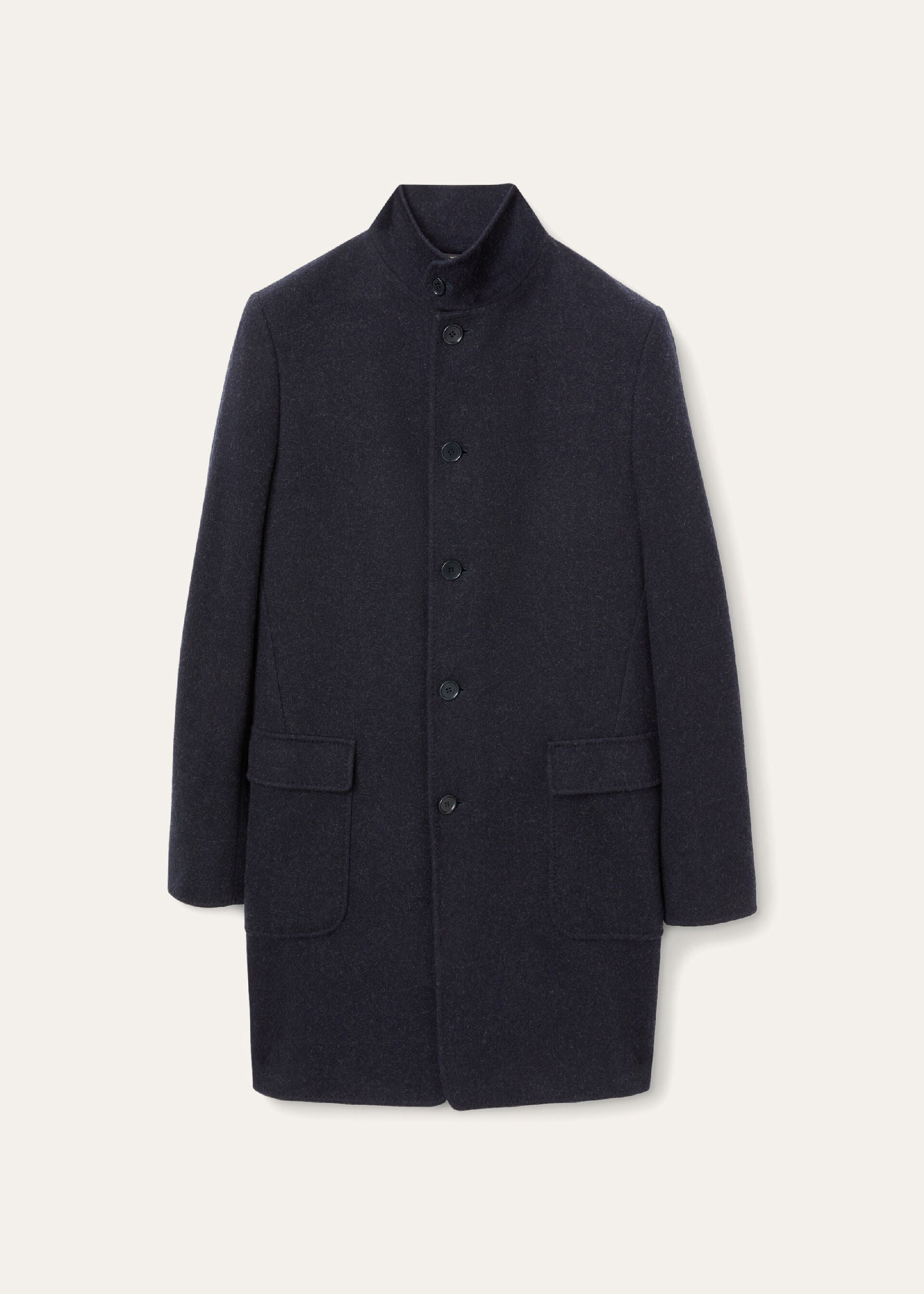 Sweater Coat - Navy Blue/Gray Melange