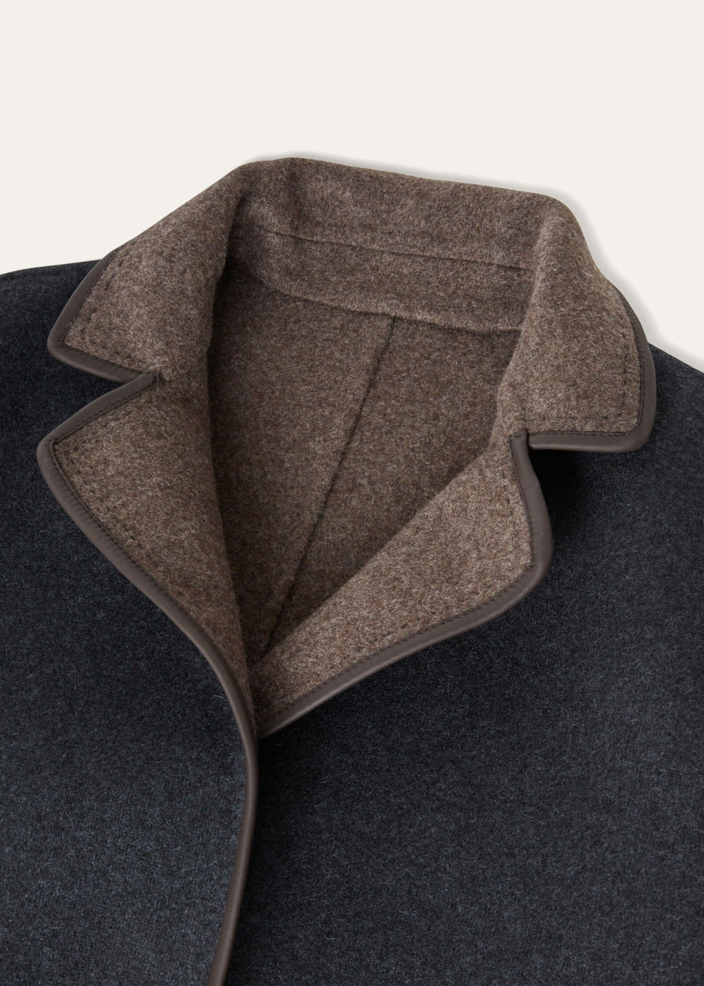 Jimi Jacket - Black-Gray Melange/Wenge Wood Melange