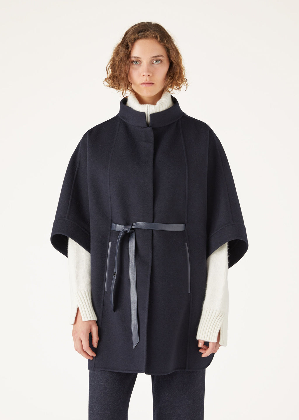 Salzburg Cape - Navy Blue