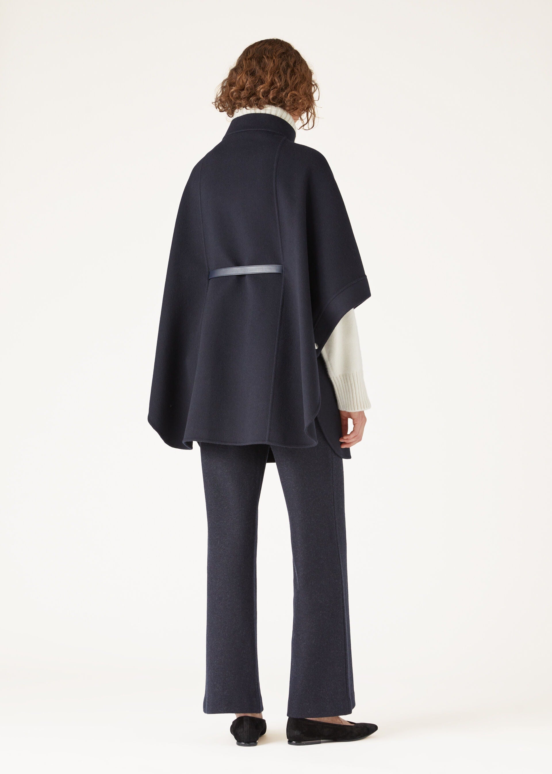 Salzburg Cape - Navy Blue