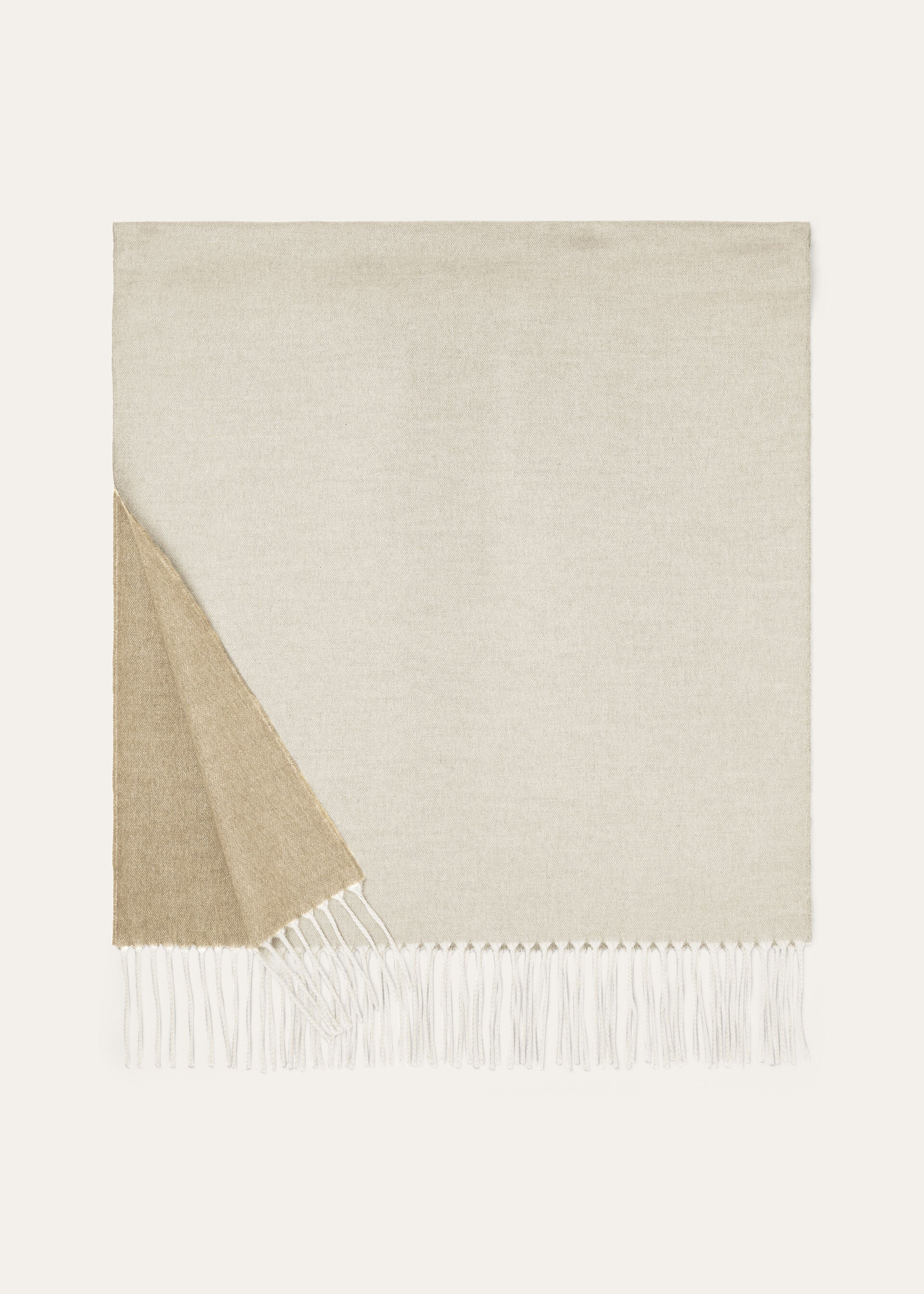 Two-Tone Scarf - Shea Butter/Hazelnut